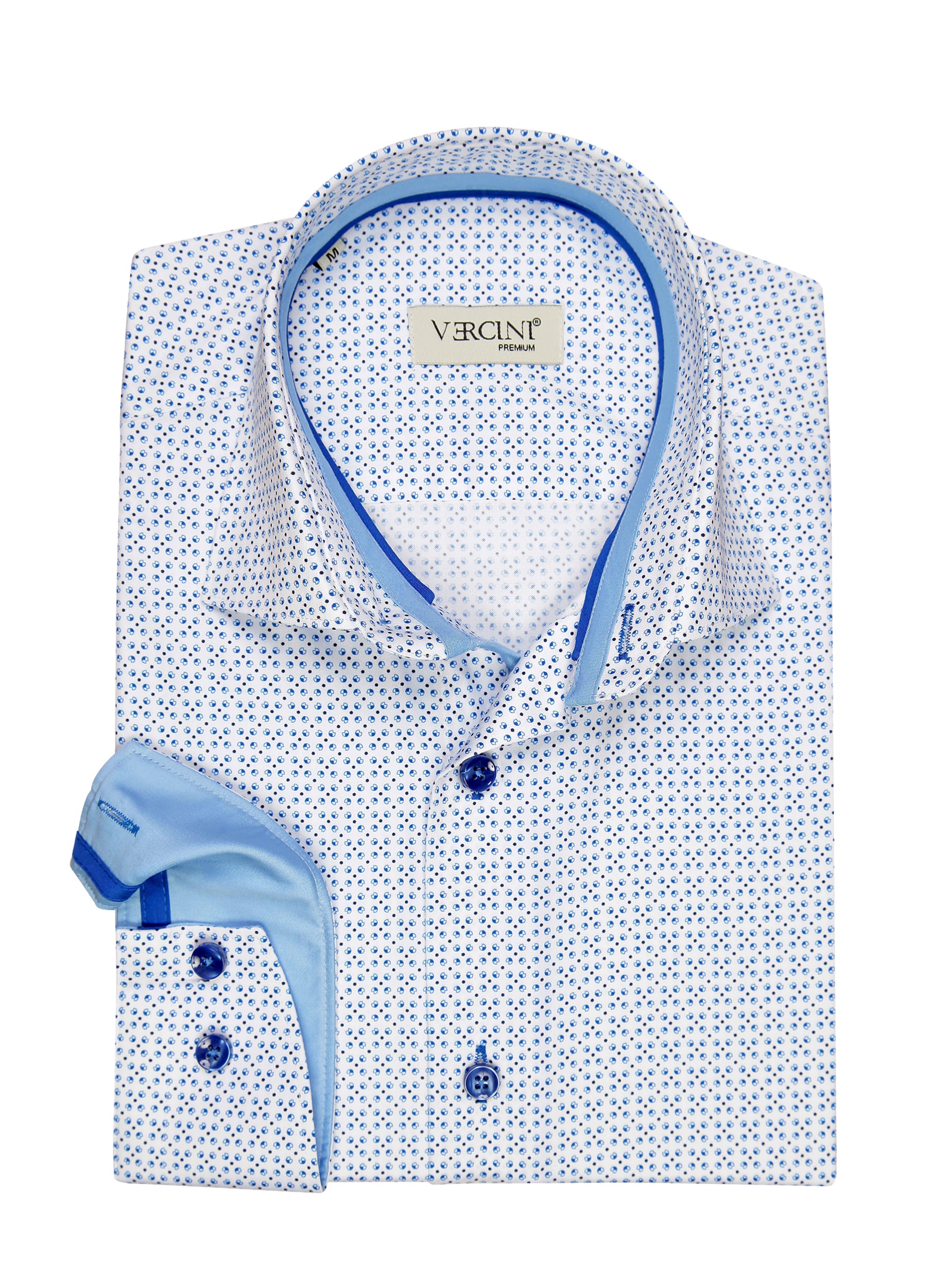 Blue and white shirt DRESS SHIRTS Do Vercini