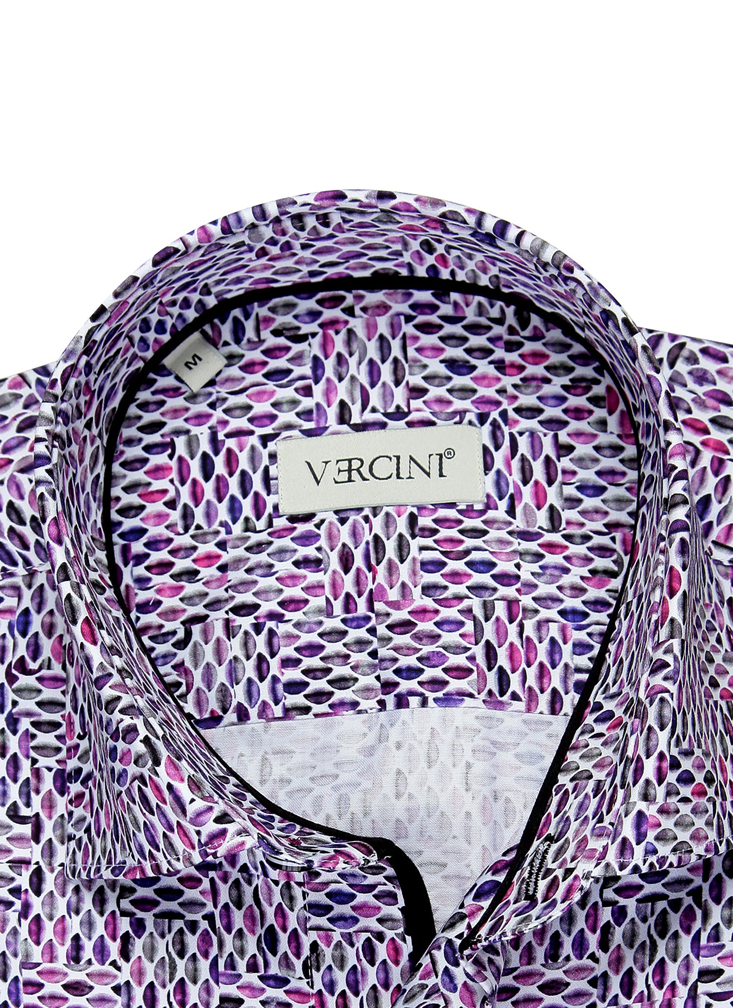 Lavender Mosaic Artisanal Dress Shirt