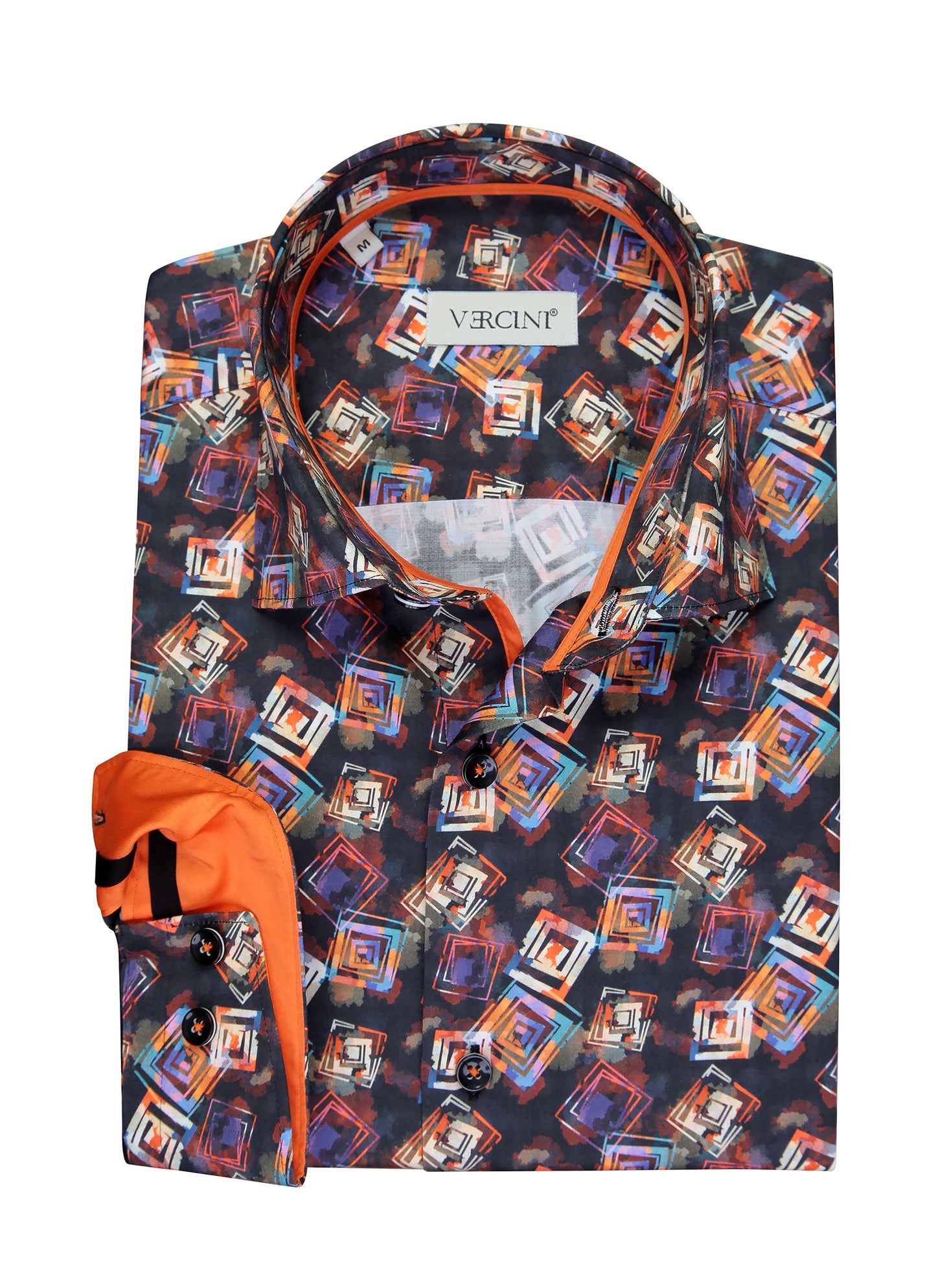 Cubist Charm Men's Casual Shirt CASUAL SHIRT On Sale 30% Off Vercini