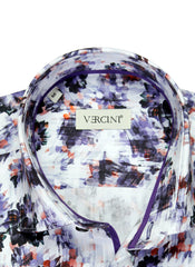 Vercini Autumnal Elegance Floral Cotton Shirt