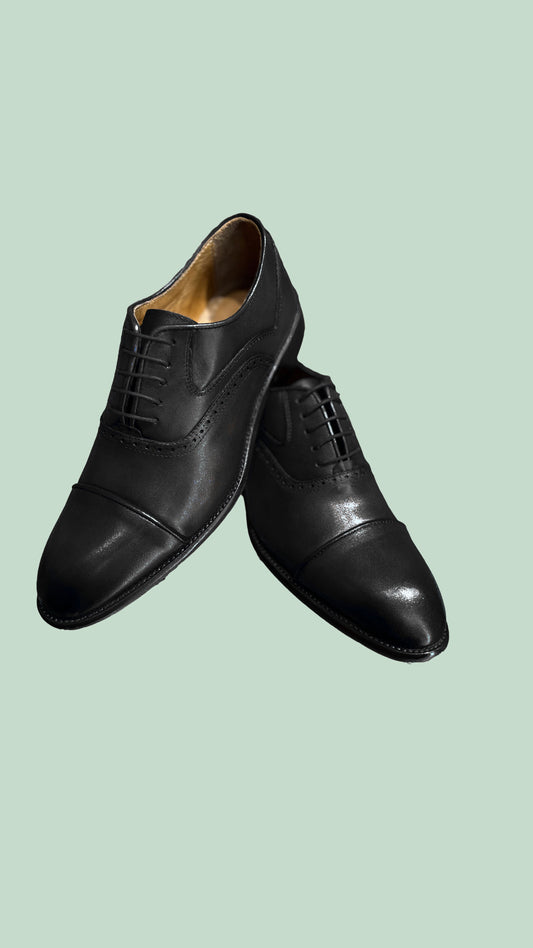 Classic Solid Vercini Leather Oxford Shoes SHOES Shoe Collection Vercini