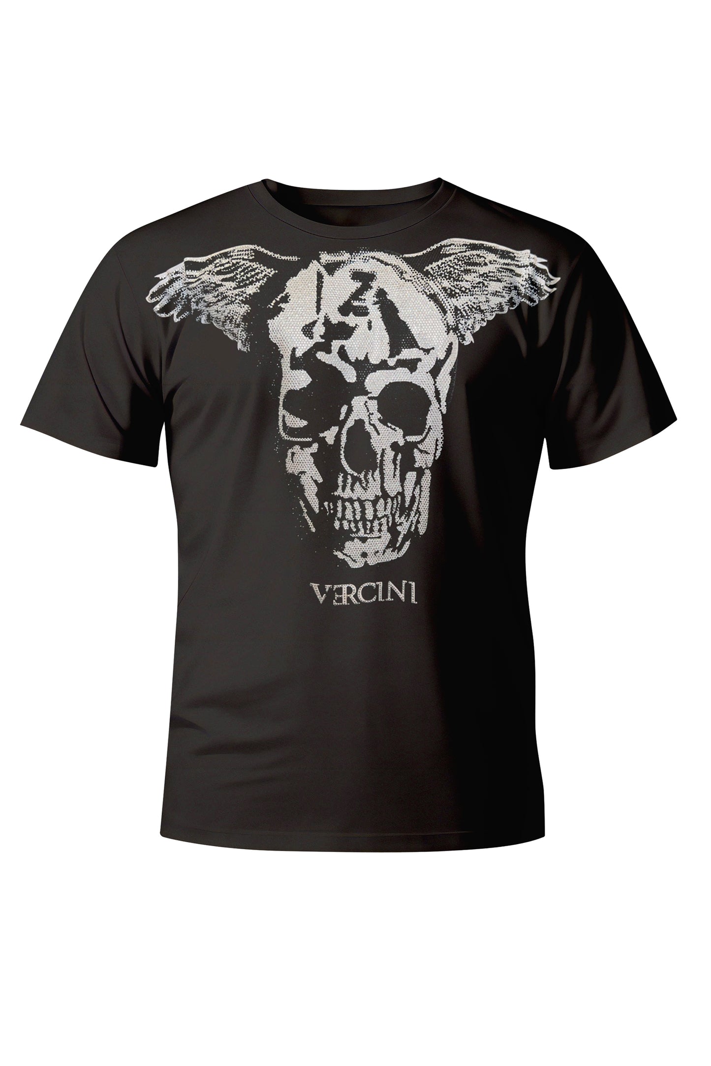 Celestial Requiem Winged Skull T-Shirt VERCINI T-SHIRTS Shirt Collection Vercini