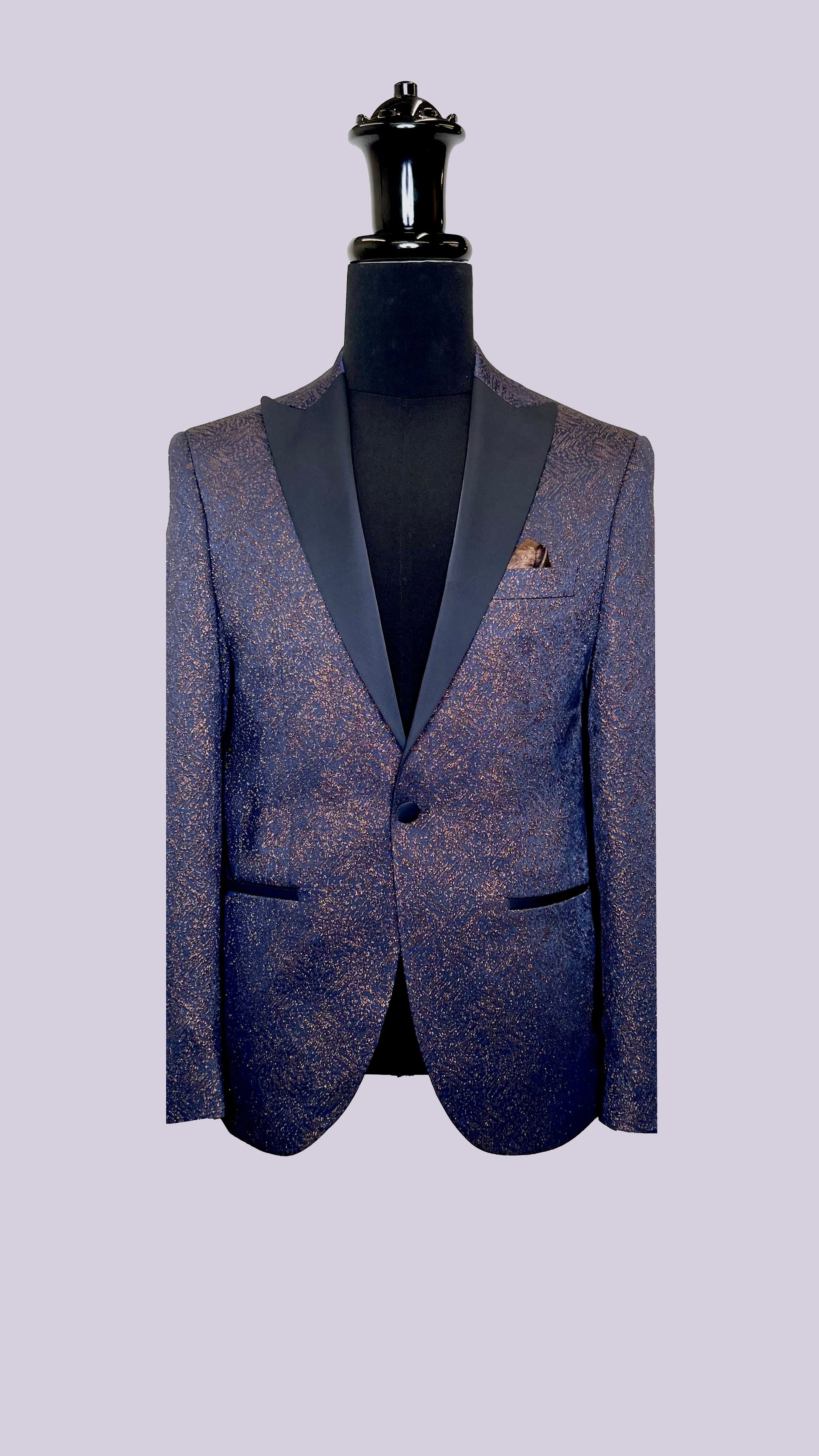 Vercini Exquisite Tuxedo Blazer with Jacquard Lining BLAZERS Blazer Collection Vercini