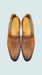 Vercini Men's Classic Leather Loafers in Brown SHOES Ph inventory shoes Vercini
