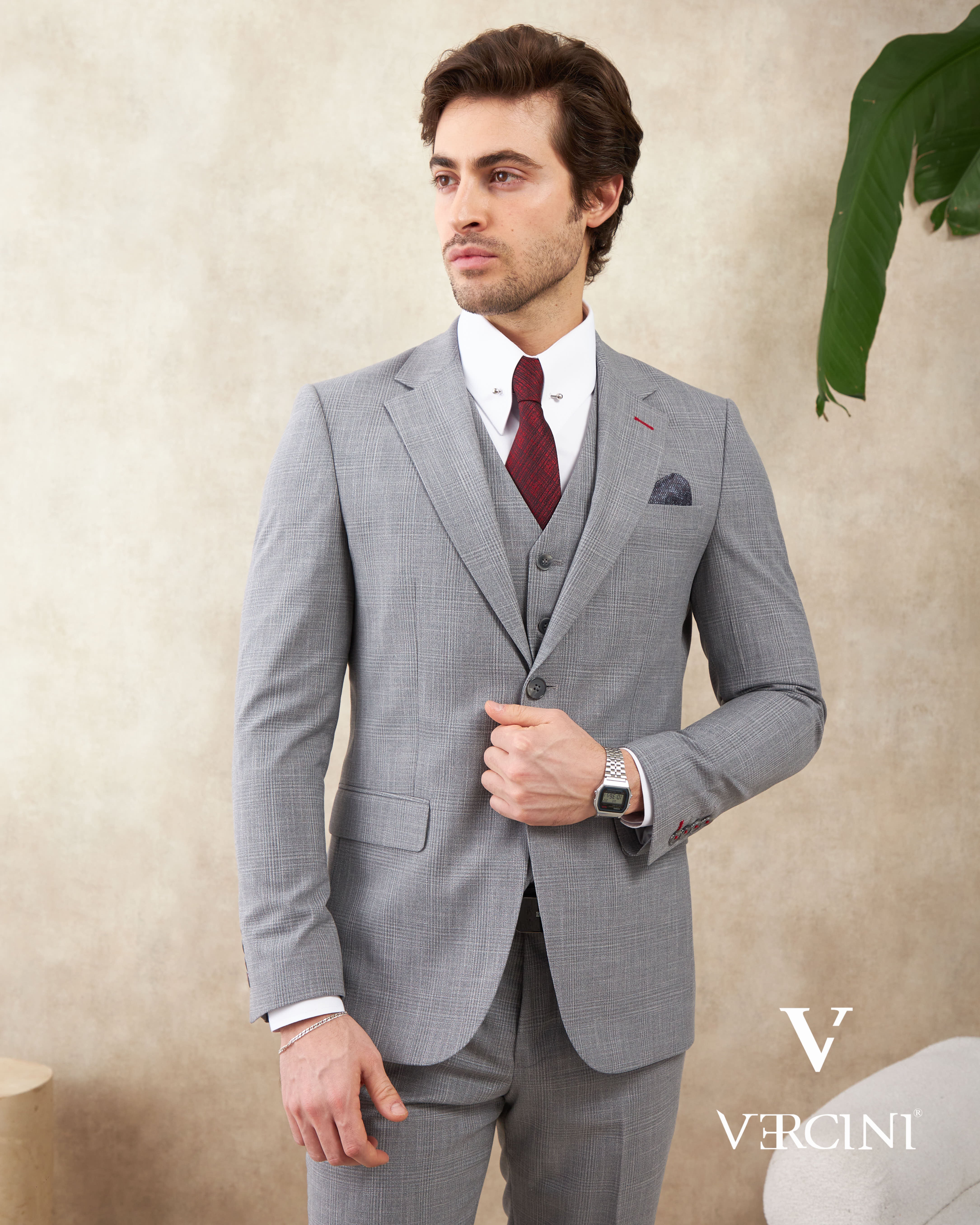 Vercini Metro Elegance 3-Piece Suit