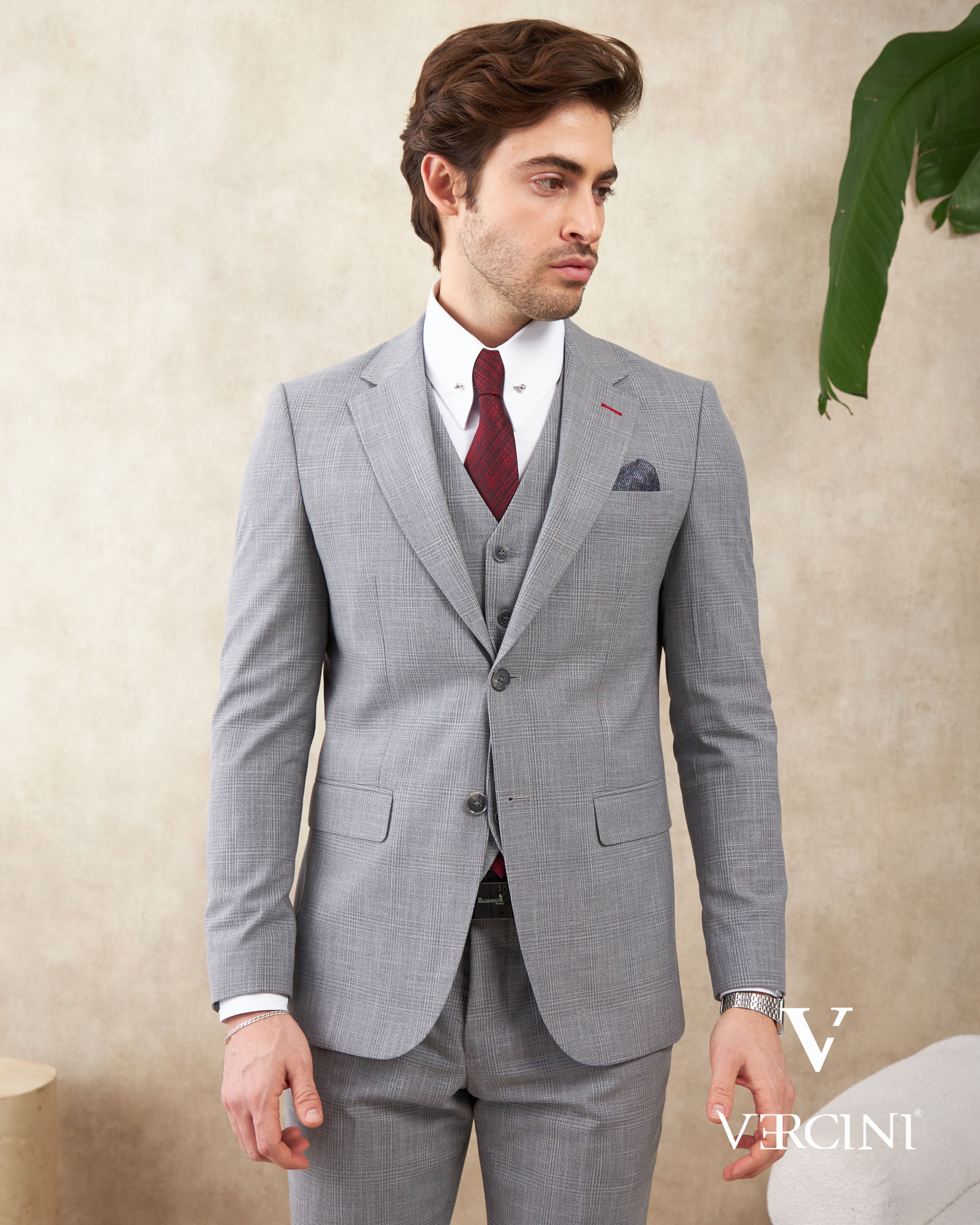 Vercini Metro Elegance 3-Piece Suit