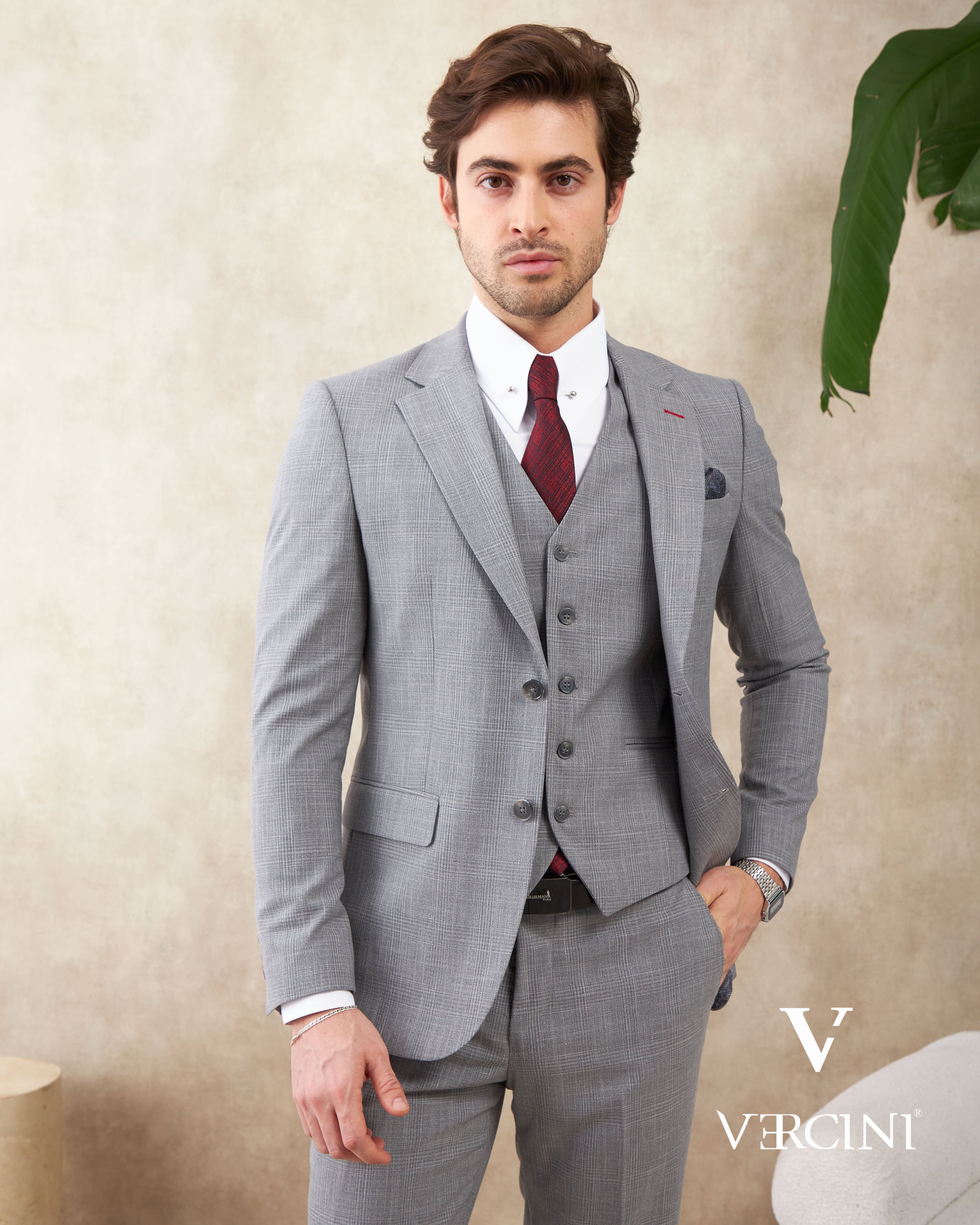 Vercini Metro Elegance 3-Piece Suit