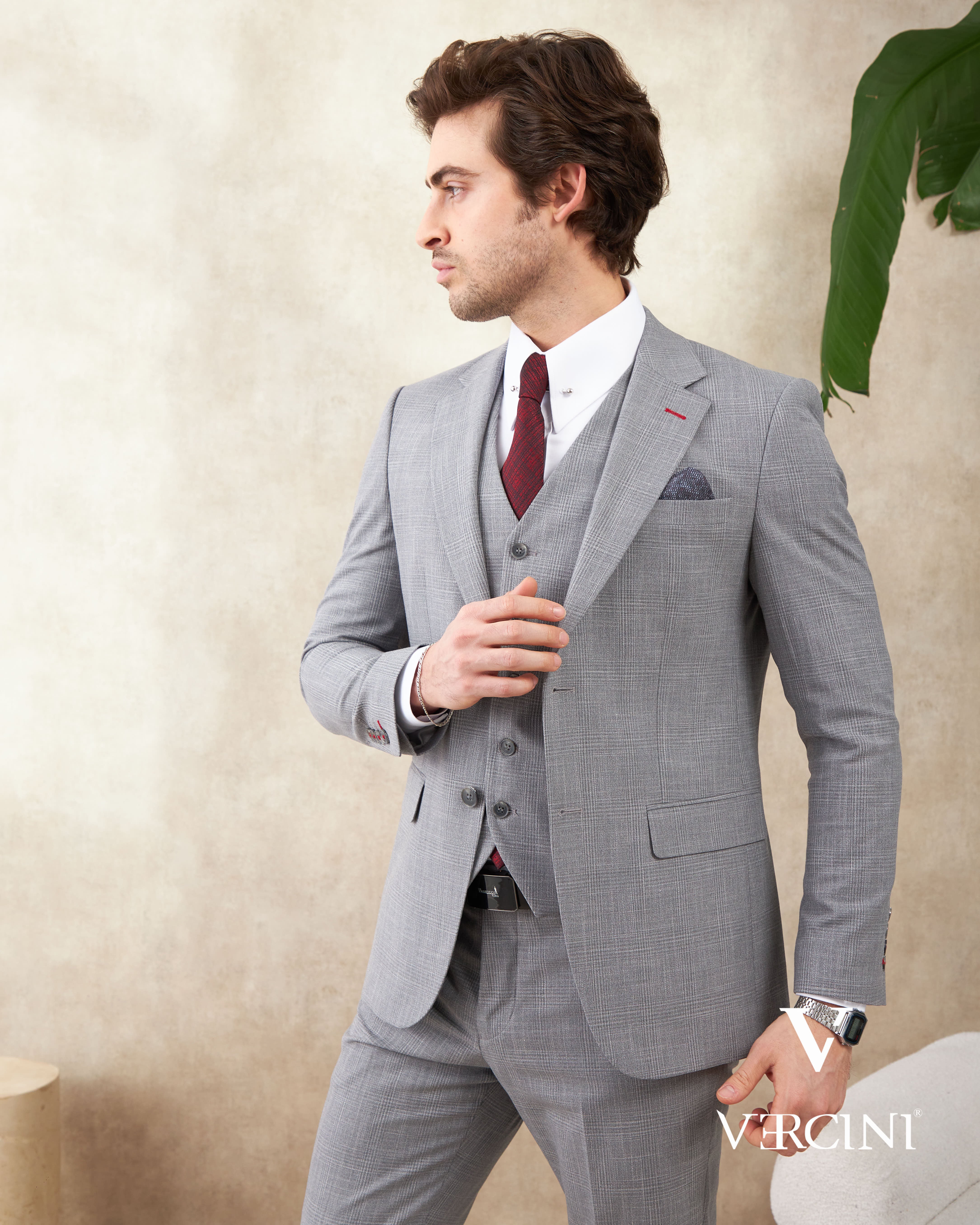 Vercini Metro Elegance 3-Piece Suit