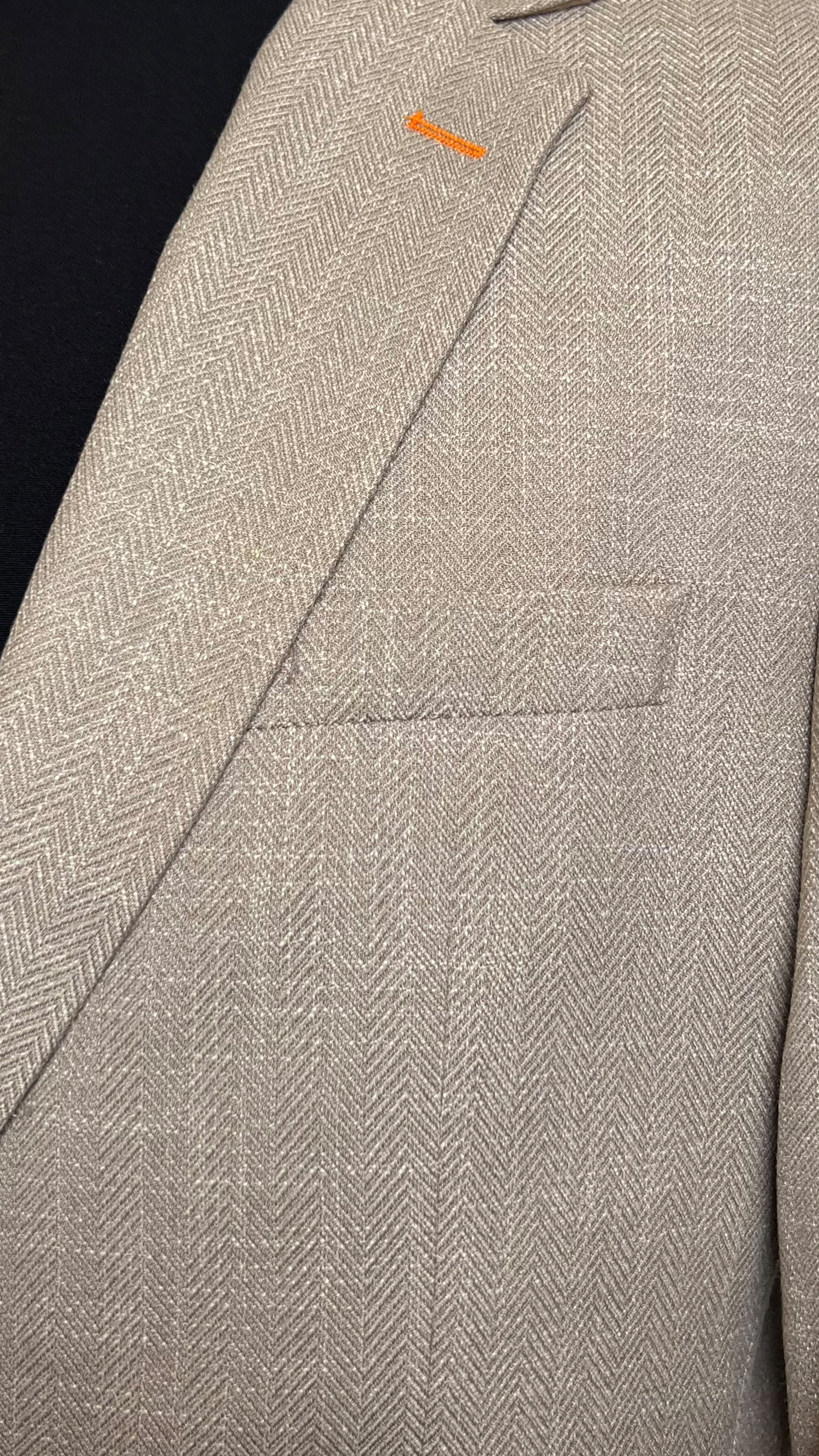 Modern Classic Taupe Wave Blazer