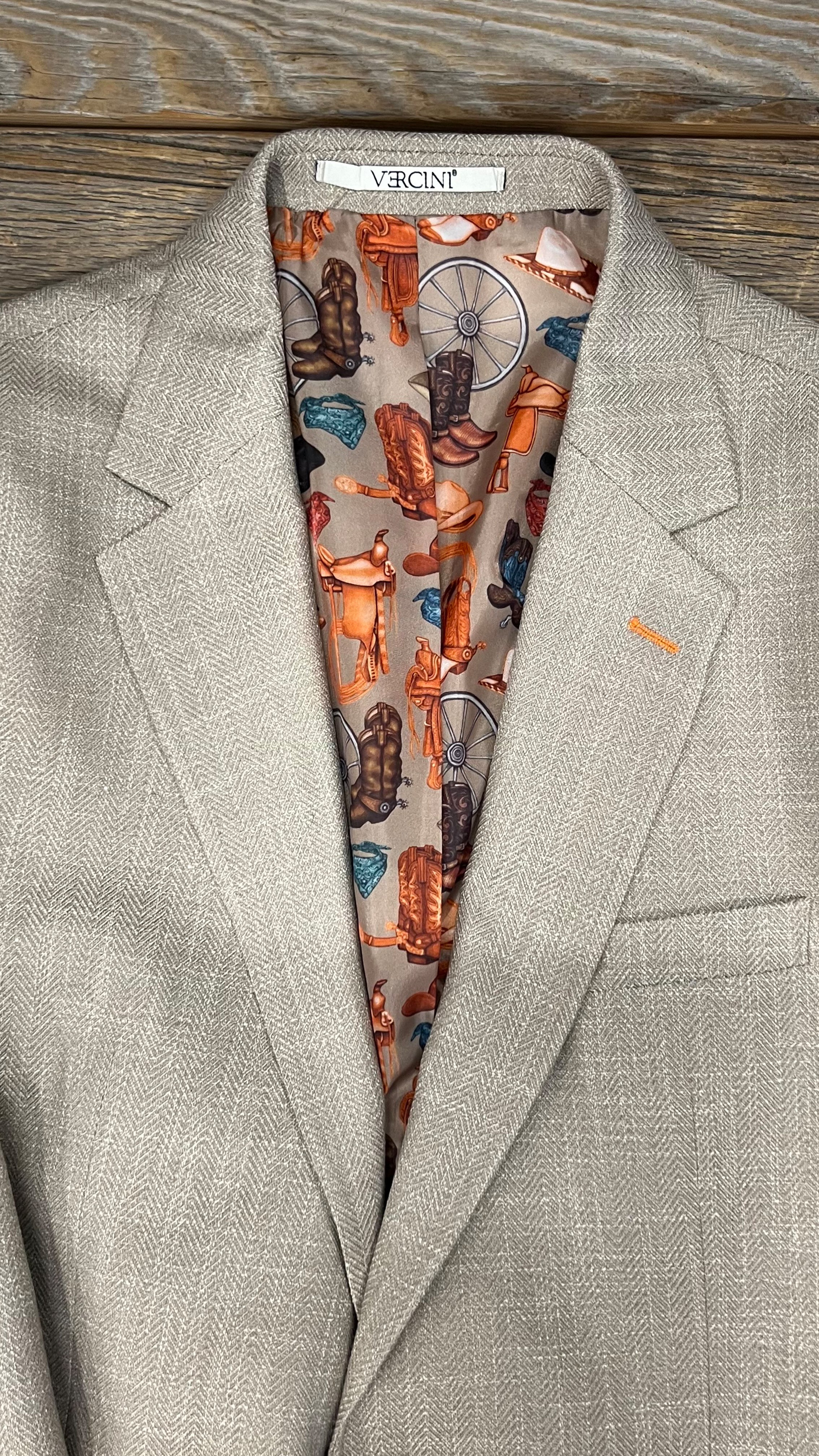 Modern Classic Taupe Wave Blazer