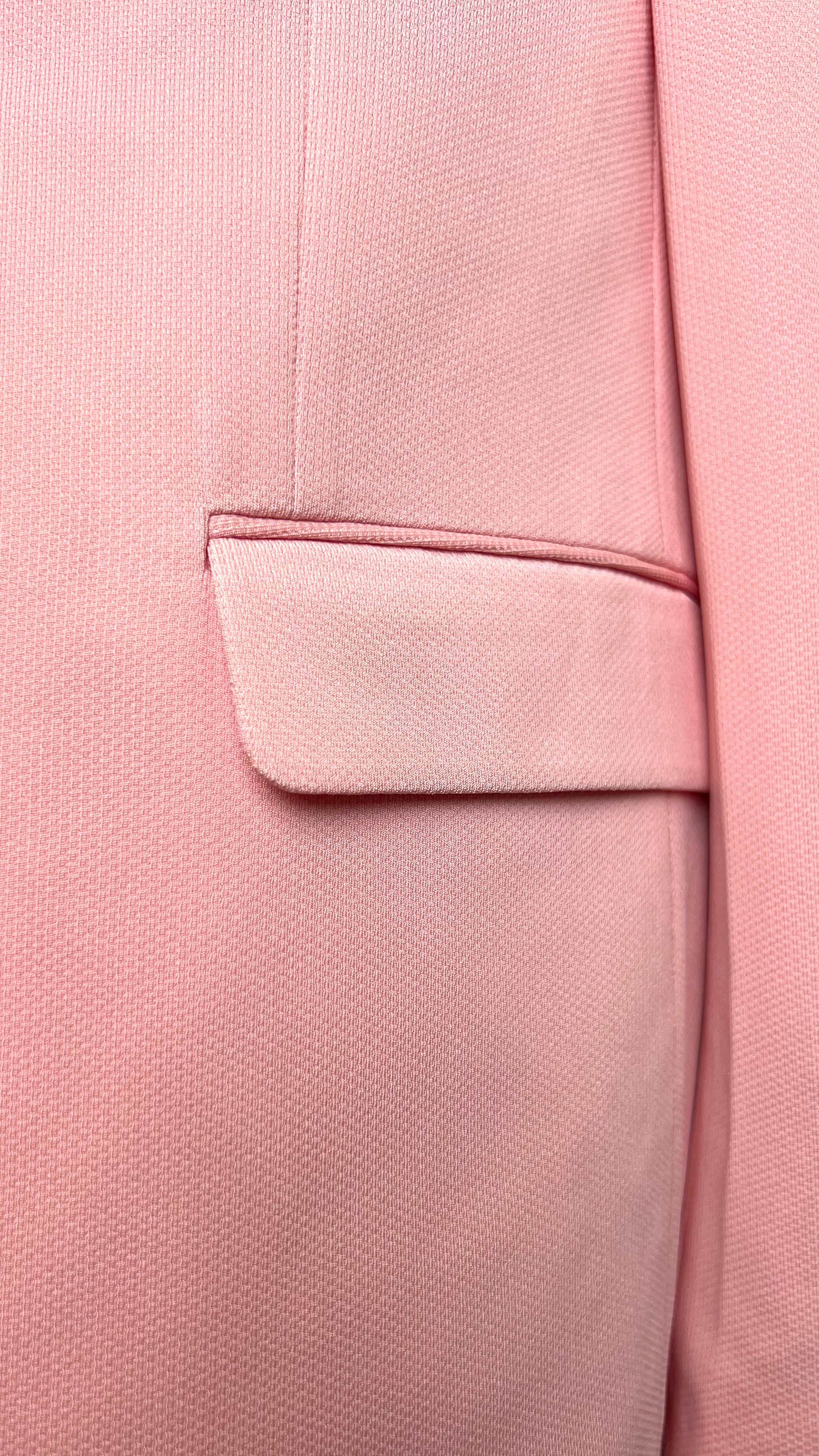 Rosé Elegance Cotton Blend Blazer