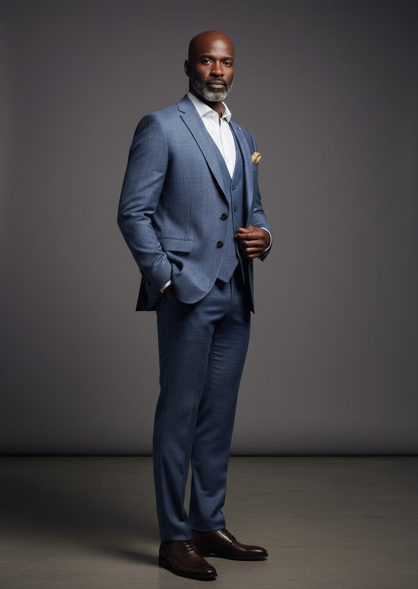 Men's Luxury 3-Piece Suit – Slim Fit Formal Ensemble