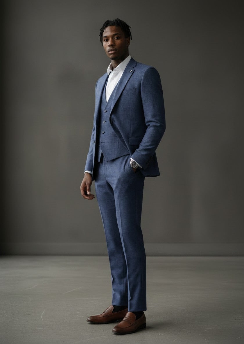 Men's Luxury 3-Piece Suit – Slim Fit Formal Ensemble