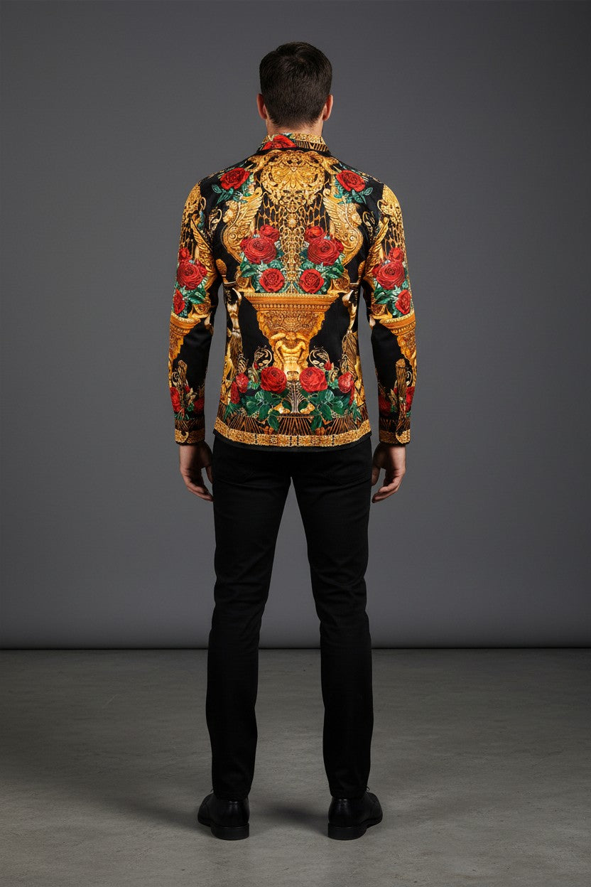 Men's Wildflower Long-Sleeve Shirt