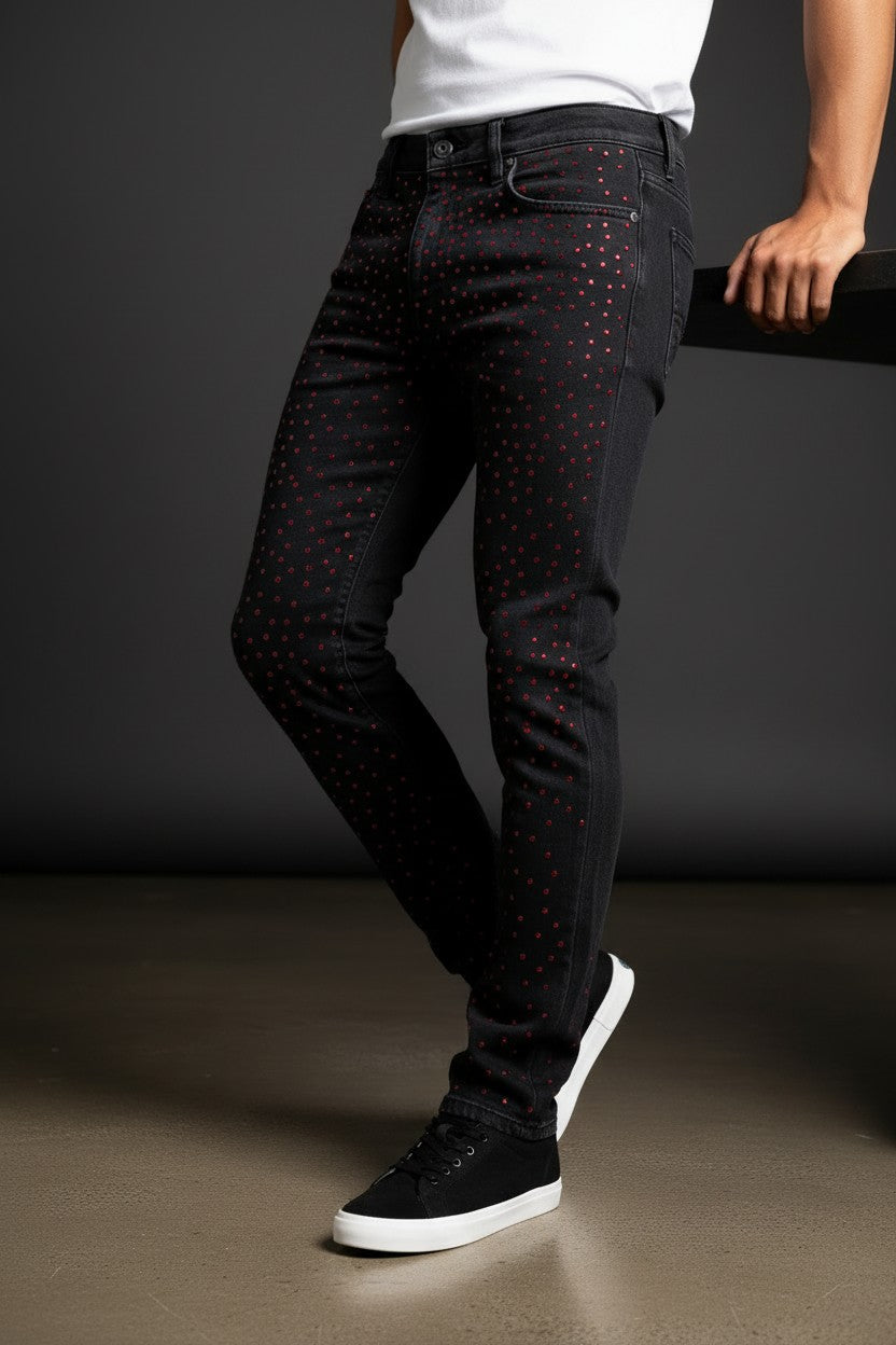 Dynamo Sparkle Denim — Luxury Embellished Jeans