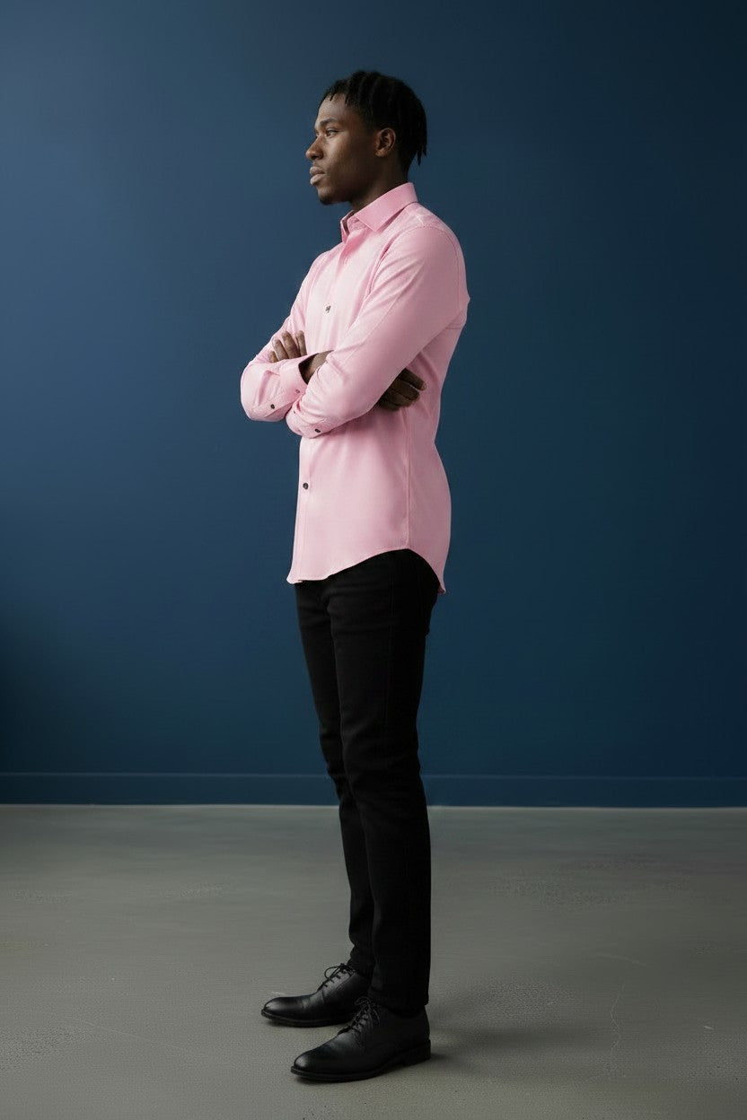 Coral Charm Casual Cotton Shirt
