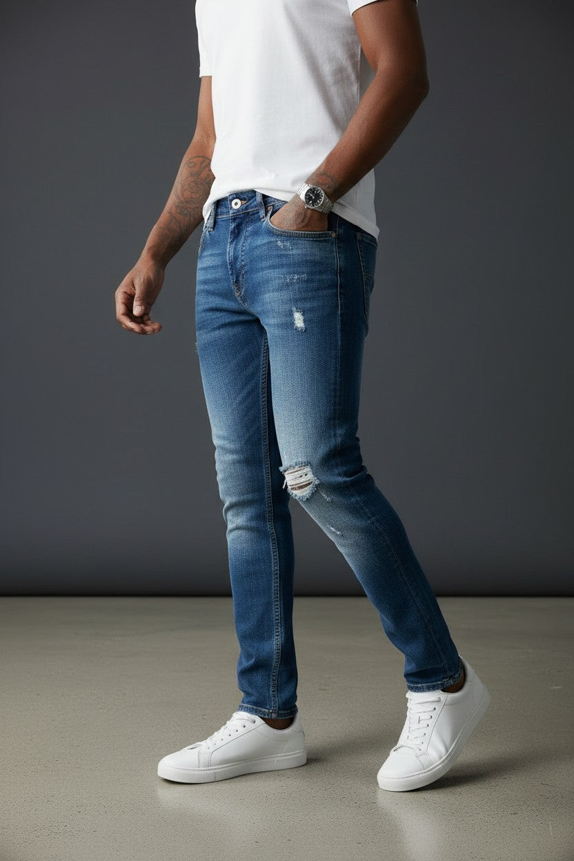 Lasting Distressed Denim Jeans