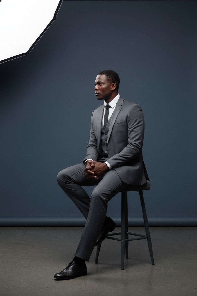 Solid Tailored Suit