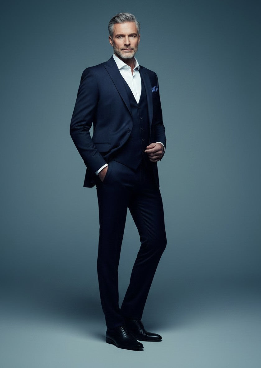 Vercini Slim Fit 3-Piece Suit | Jacket, Vest & Trousers