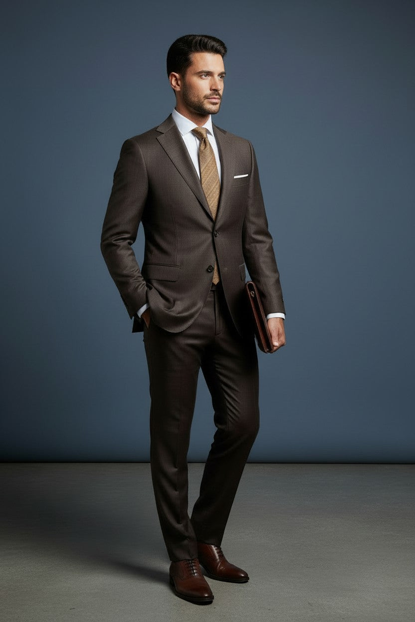 Masterclass modern luxury tailoring Wool Suit | M7035-15