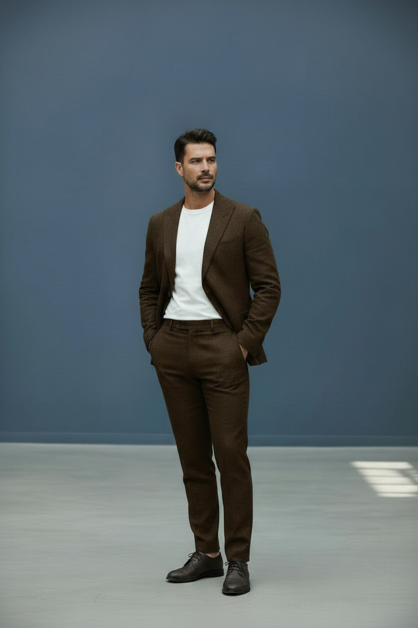 TWO-Piece 100% Washed Linen Suit breathable, tailored AND modern