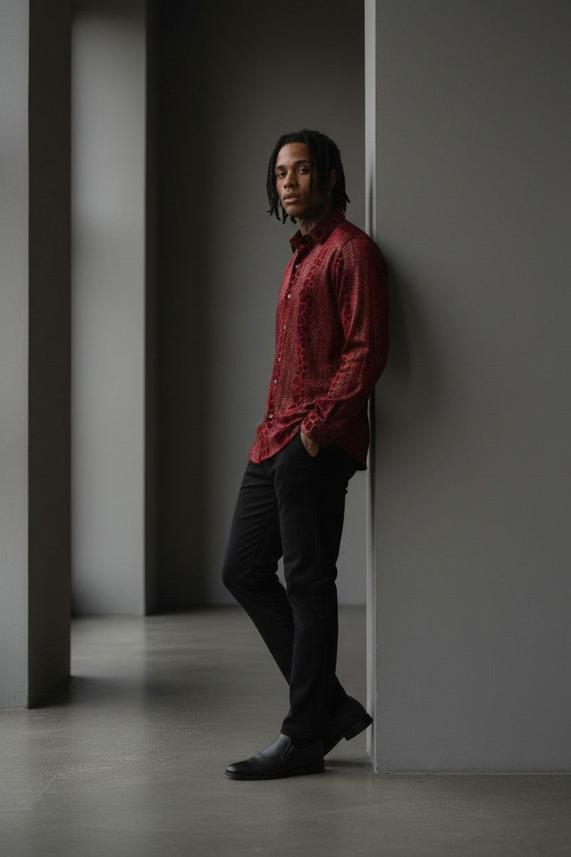 Midnight Rouge” Statement Shirt