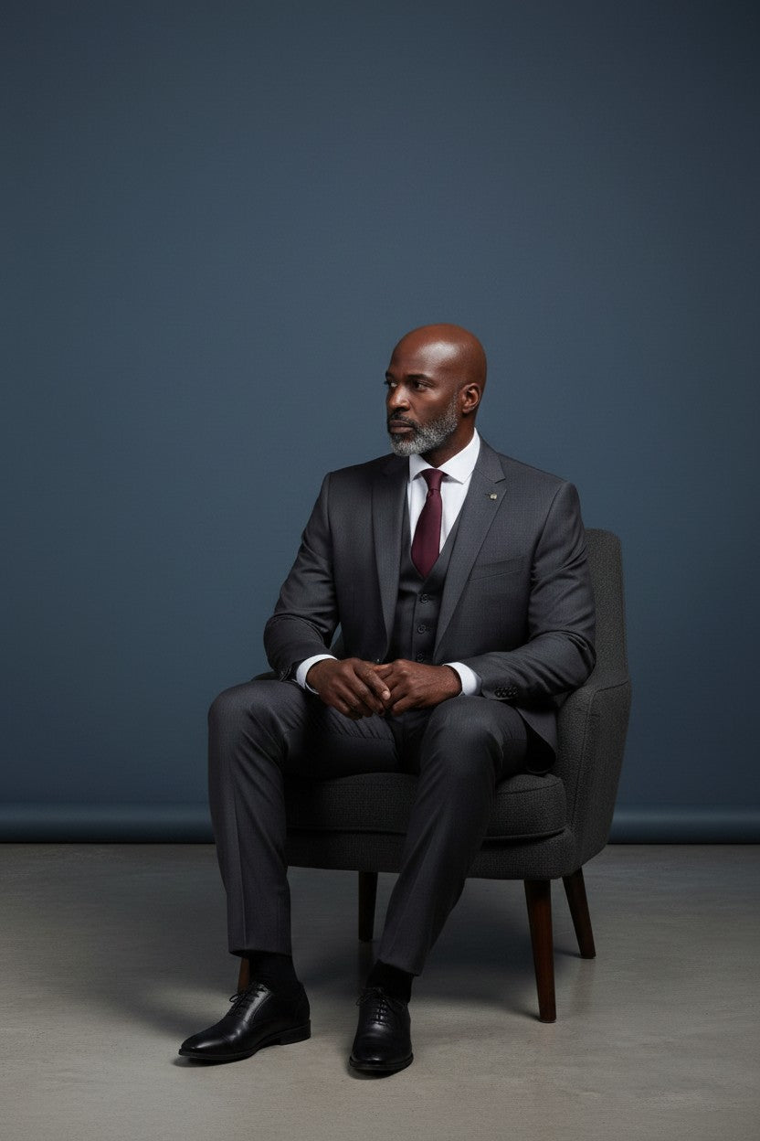 Solid Tailored Suit