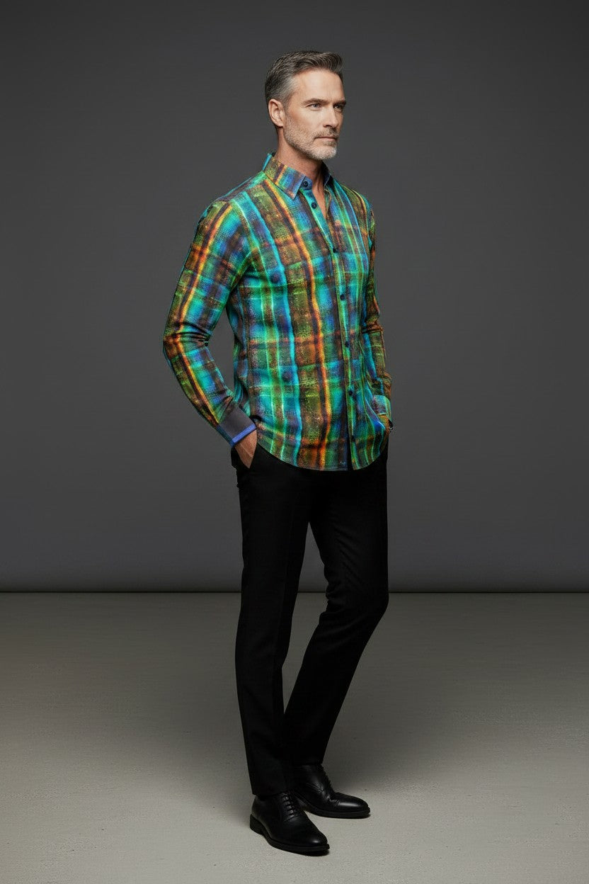 Vercini Abstract Artisan Cotton Shirt
