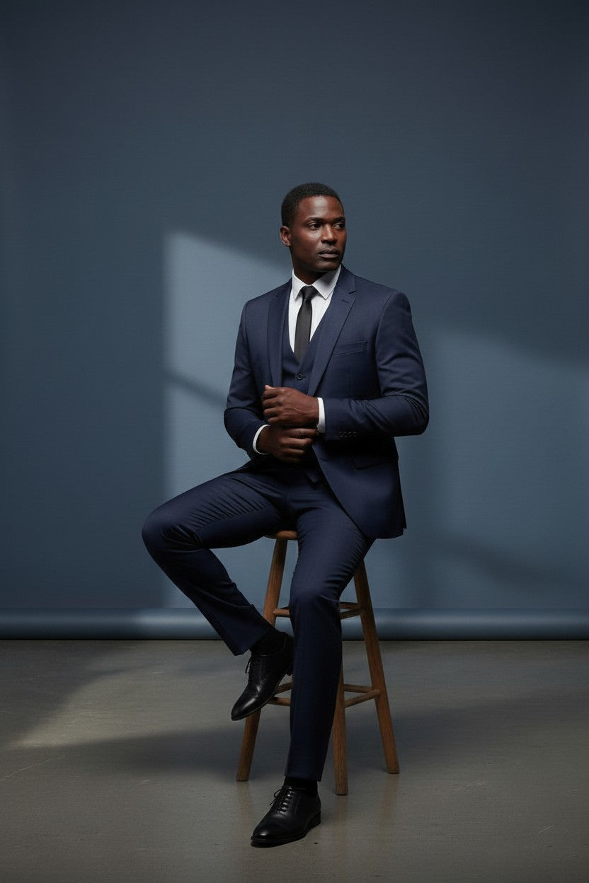 Solid Tailored Suit