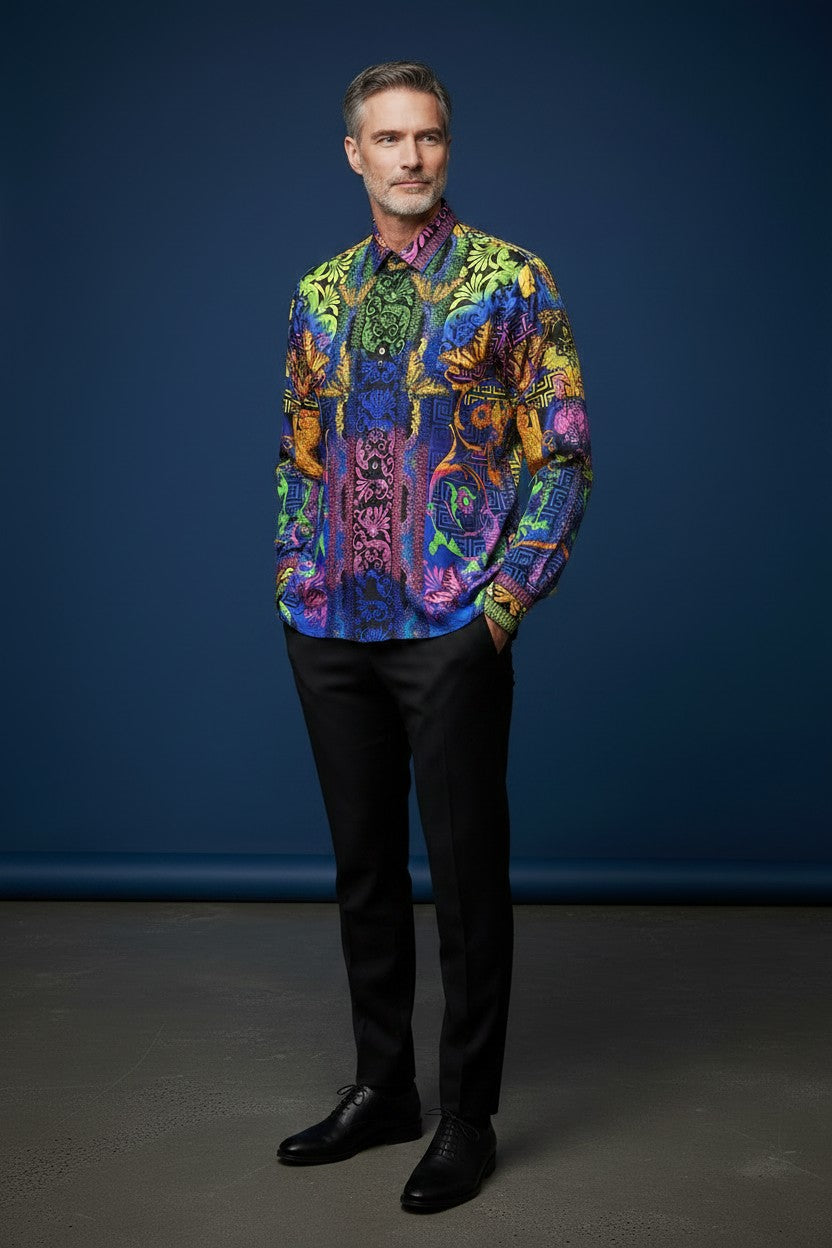 VIBRANT RHINESTONE SHIRT