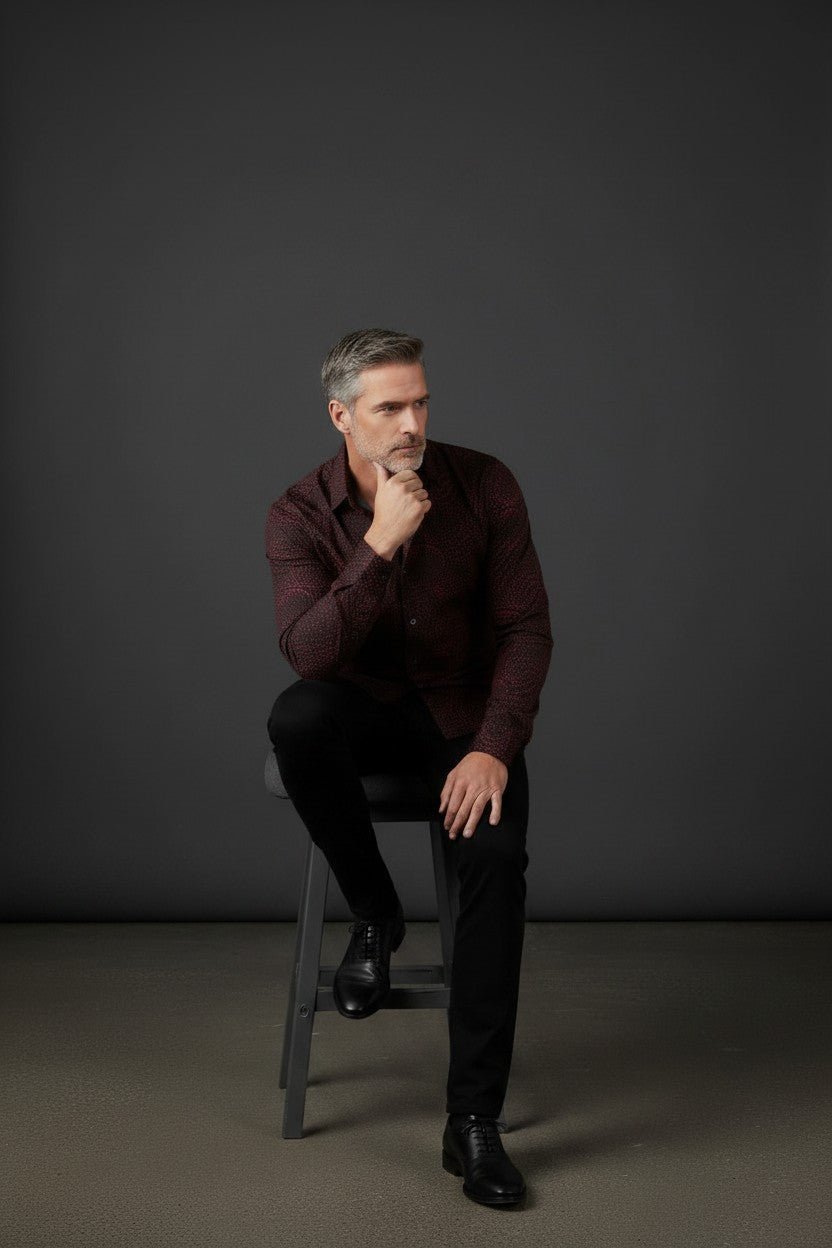 Vercini Dotted Rhythm Shirt – Premium Men's Casual Shirt