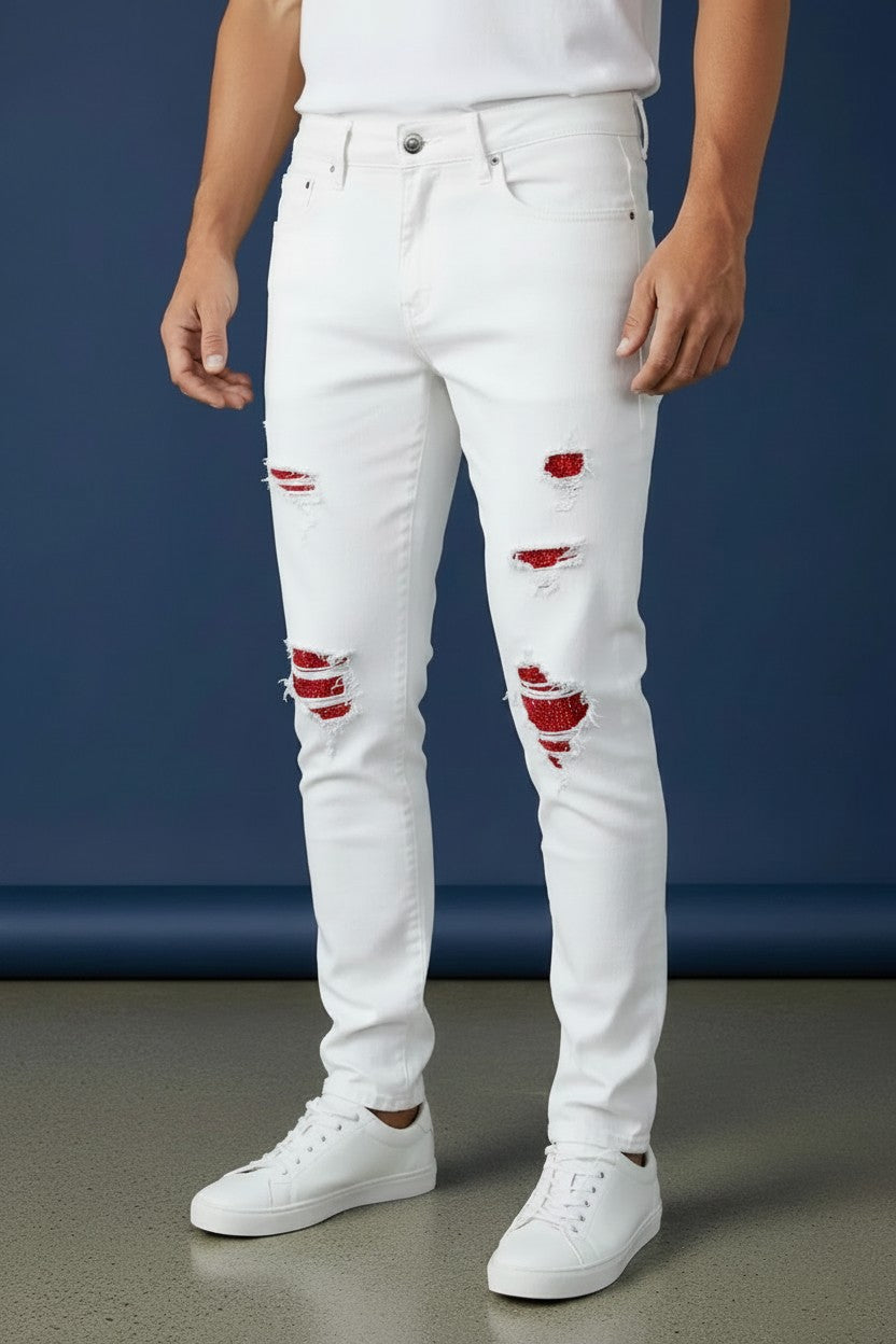 Vercini Skinny Jeans — White Edition
