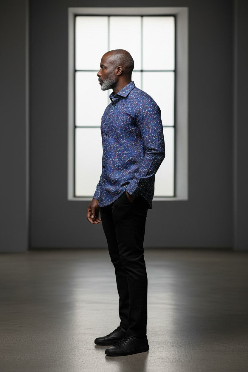 Vercini Abstract Artistry Dress Shirt,