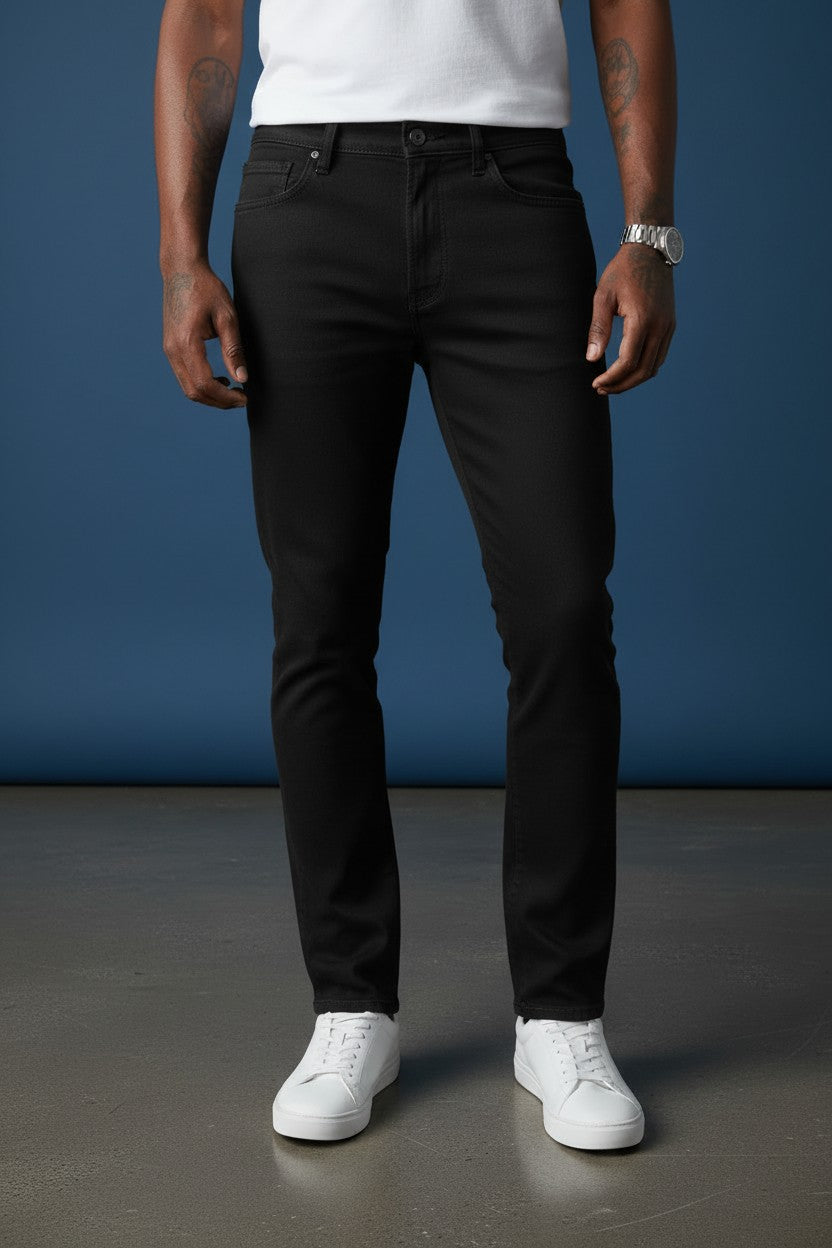 Integral Black Slim-Fit Jeans