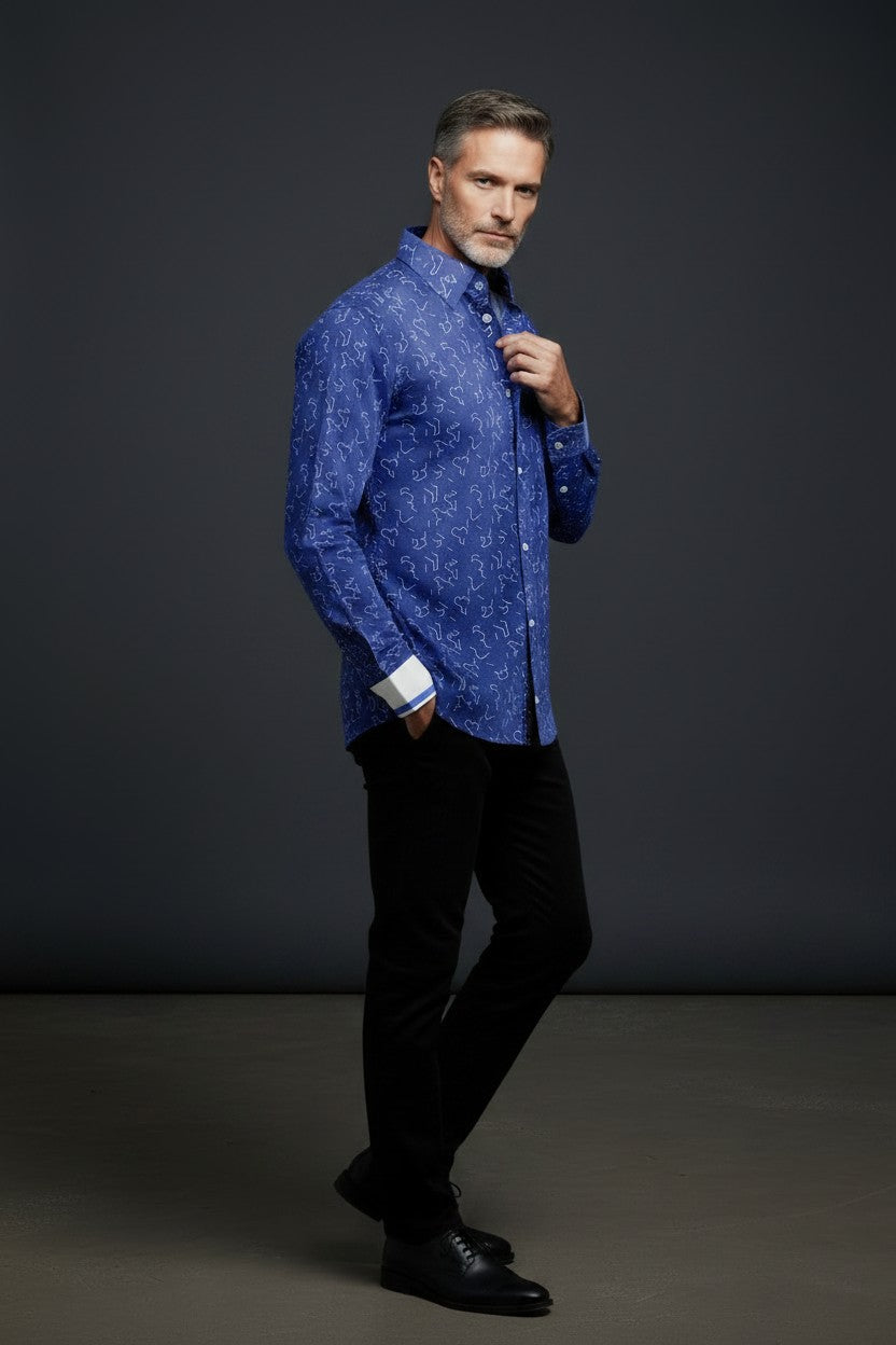 Sartorial Cipher Slim Fit Men's Casual Shirt