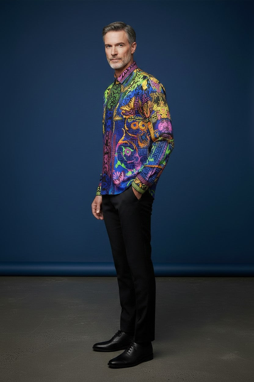 VIBRANT RHINESTONE SHIRT