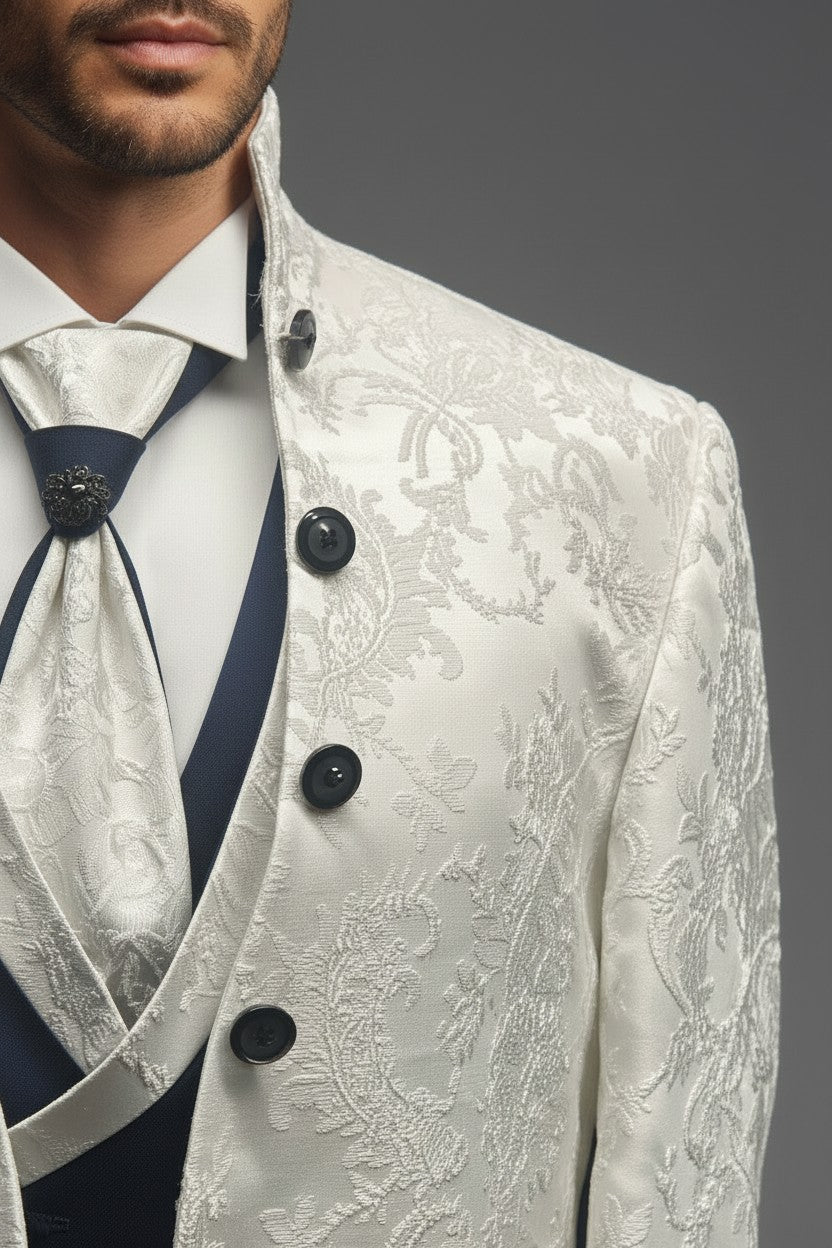 Jacquard Tuxedo – 3-Piece Statement Suit