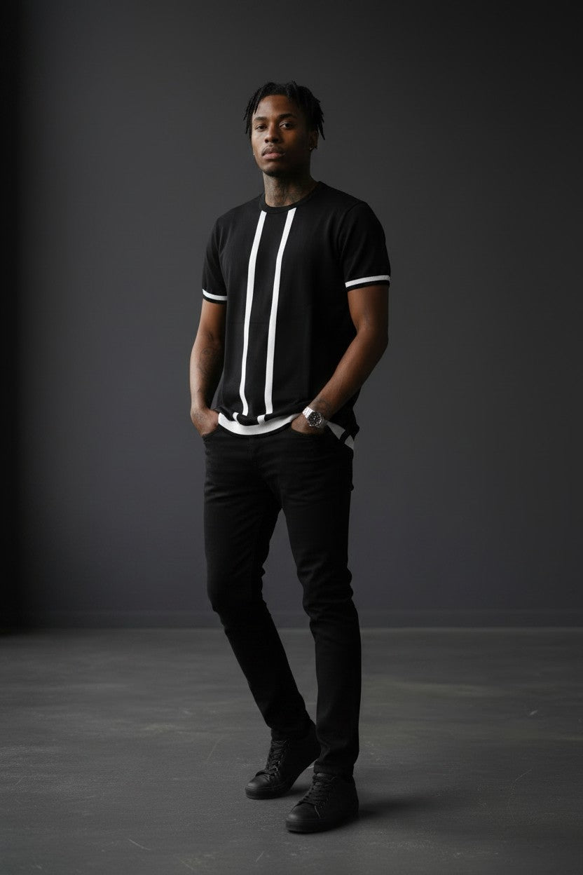 Vercini by CE&CE Striped Polo – Refined Comfort in Classic Tones