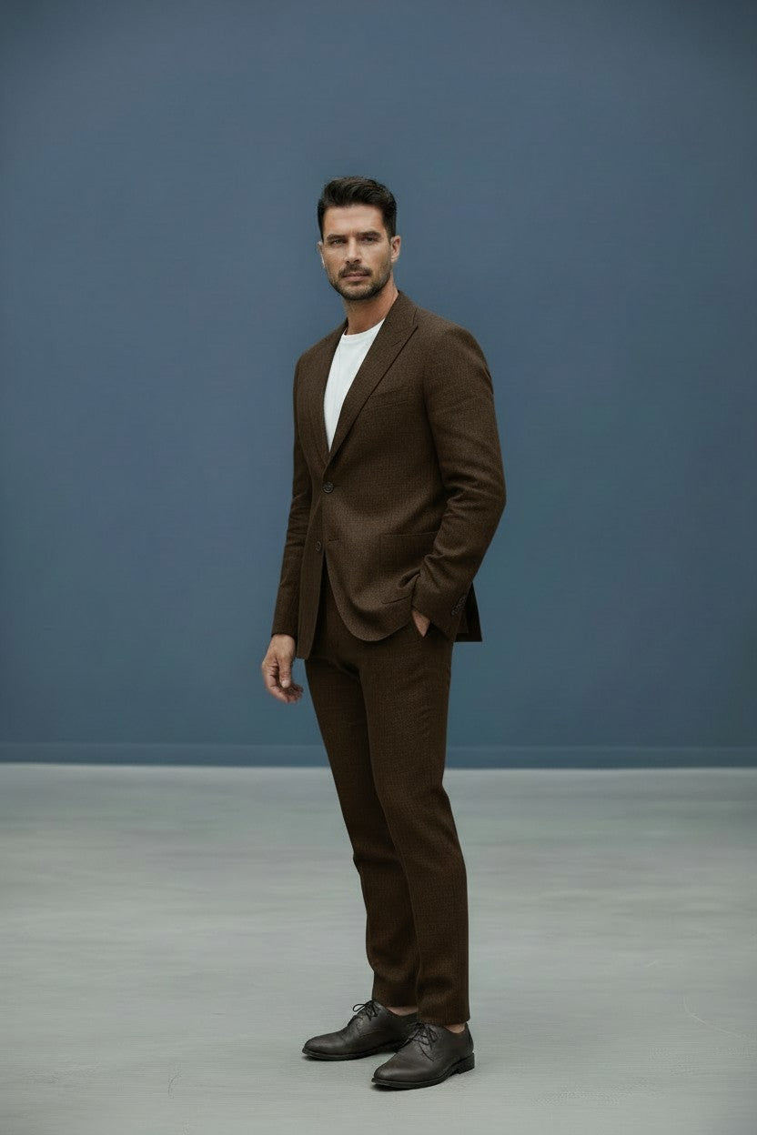 TWO-Piece 100% Washed Linen Suit breathable, tailored AND modern