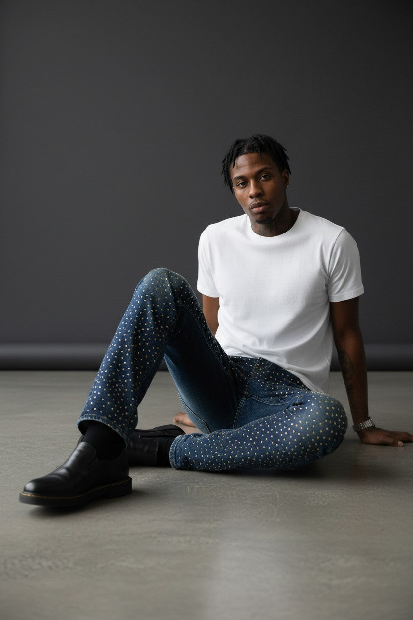 Dynamo Sparkle Denim — Luxury Embellished Jeans