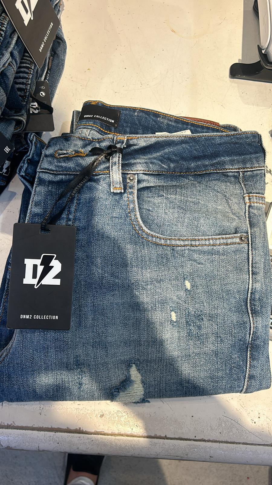 DNM2 blue jeans PANTS On Sale 30% Off Vercini