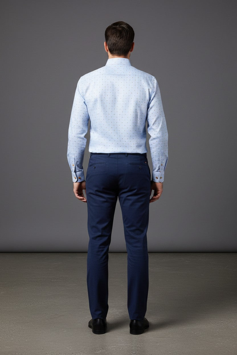 Vercini Light Blue Dress Shirt – Premium Men's Tailored Fit
