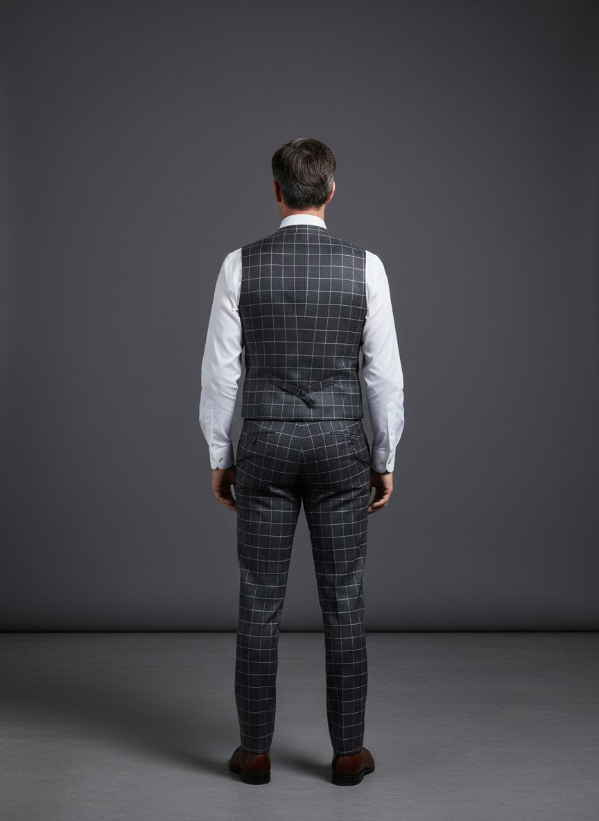 Men's 3 Piece Suit –Business Black  Classic Fit suit
