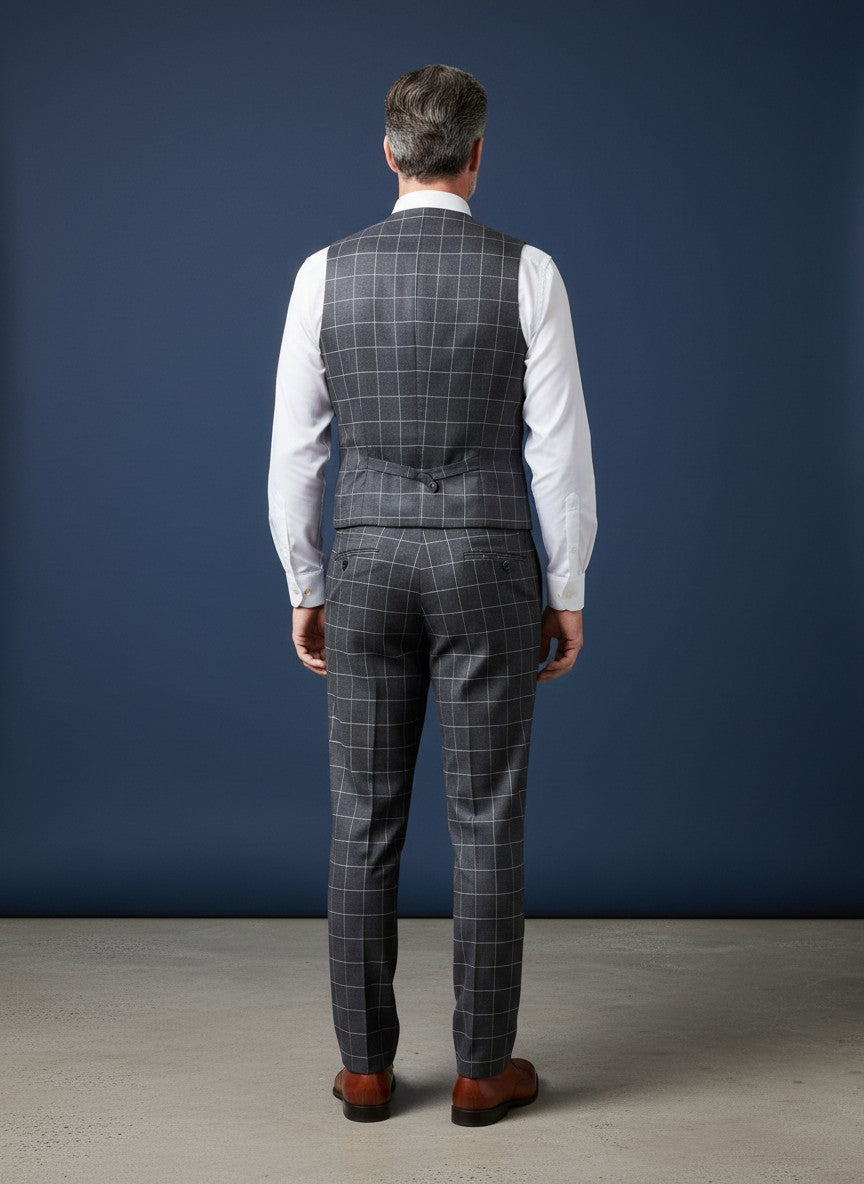 Men's 3 Piece Suit –Business Black  Classic Fit suit