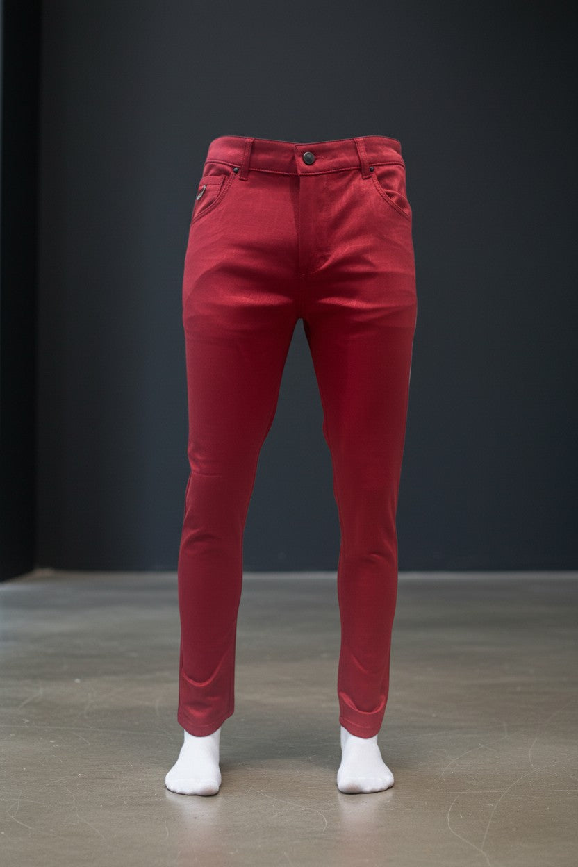 Studded Pants — Red