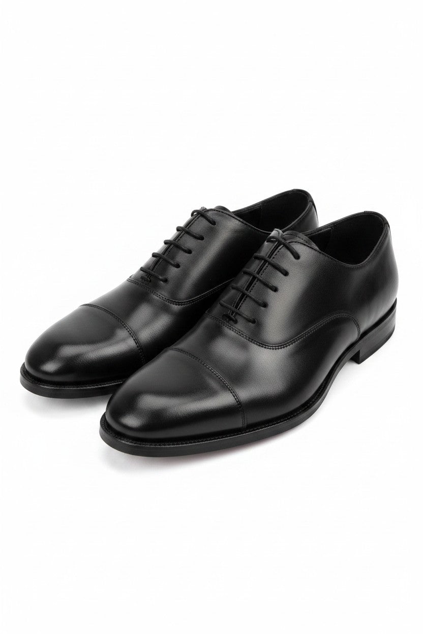 Vercini Black Cap Toe Oxford — The Classic
