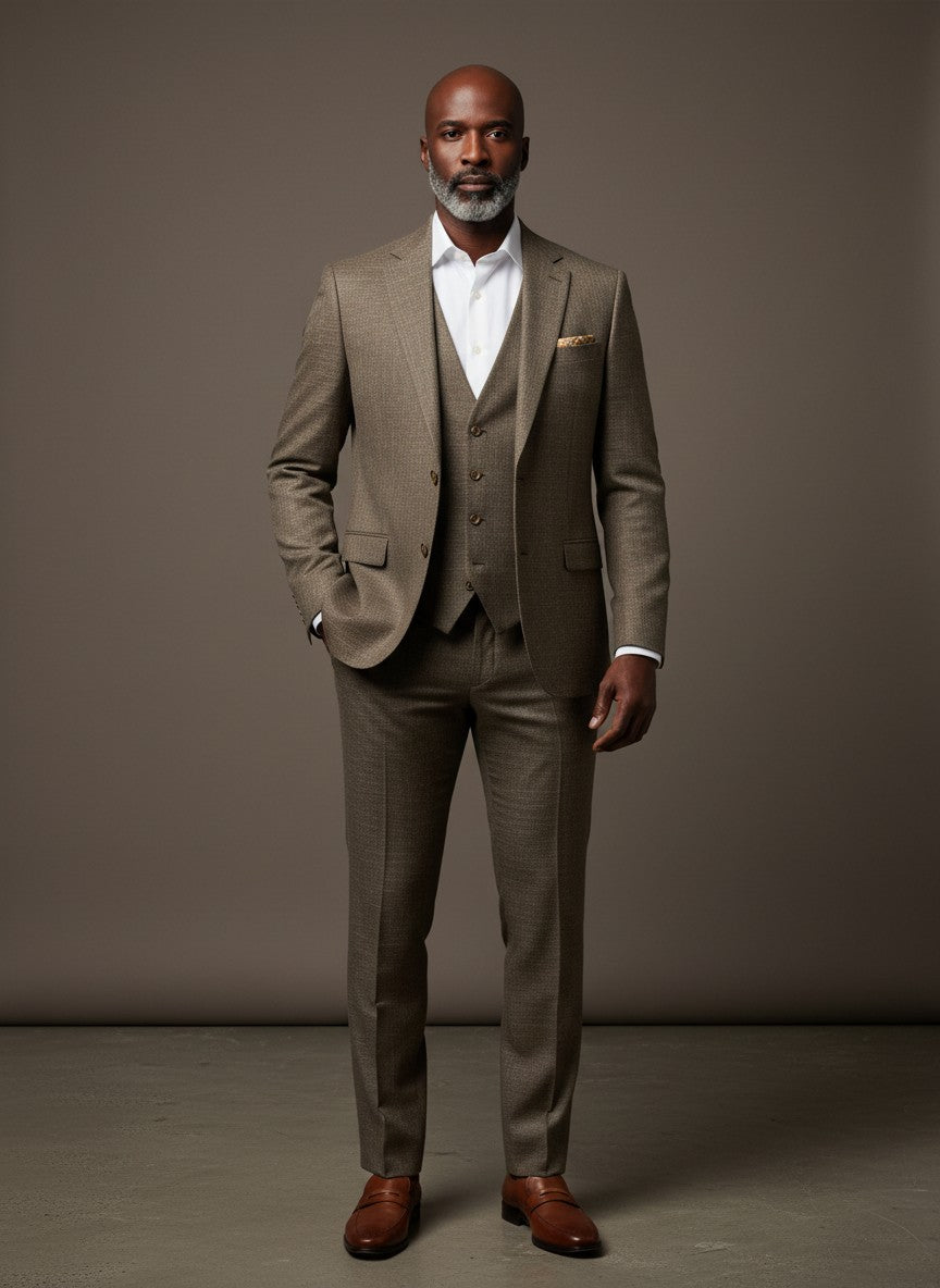 Men's Luxury 3-Piece Suit – Slim Fit Formal Ensemble