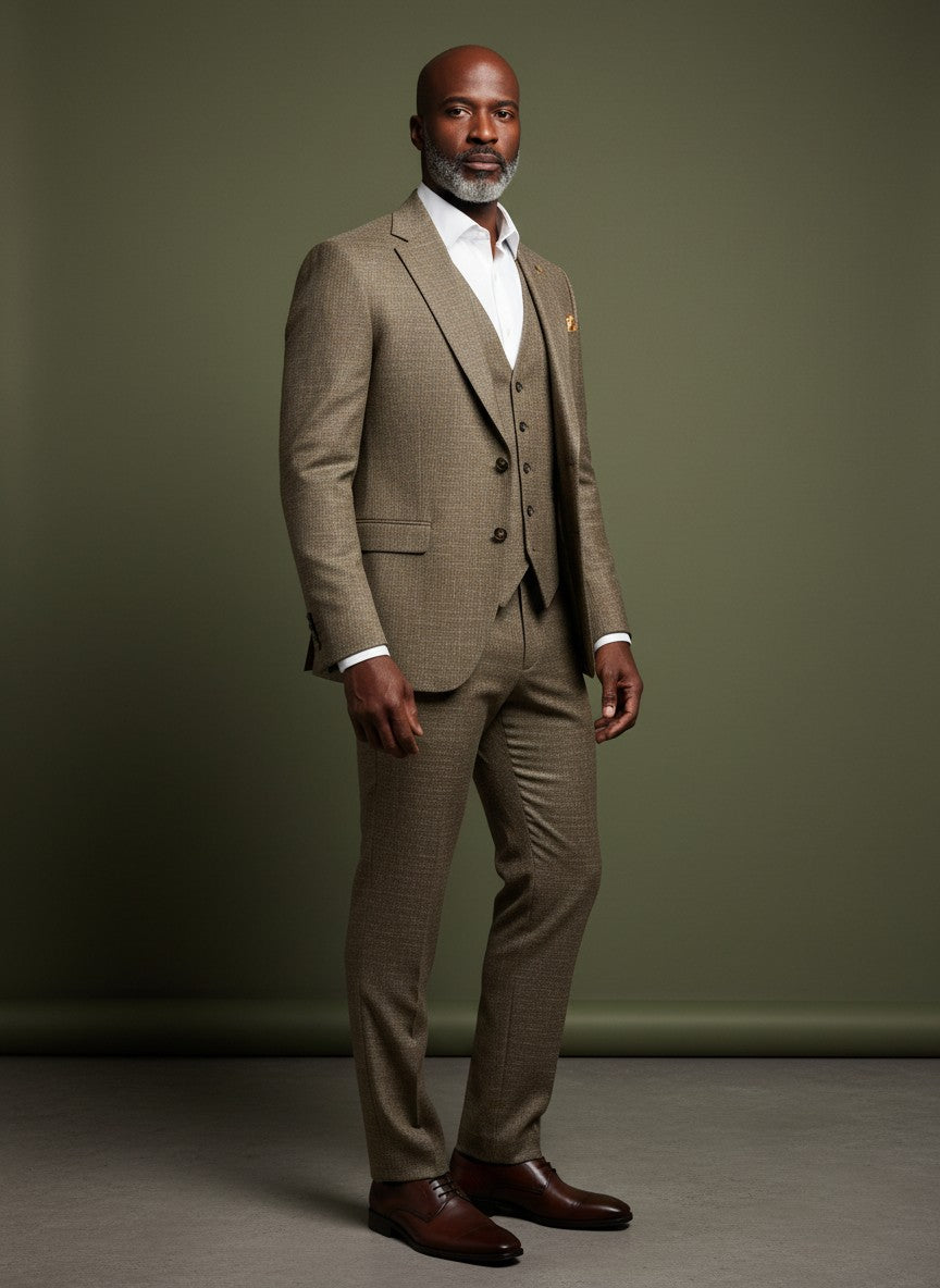 Men's Luxury 3-Piece Suit – Slim Fit Formal Ensemble