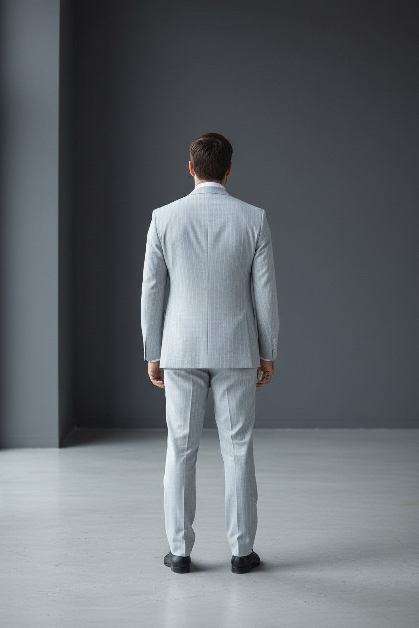 Double Breasted Pinstripe Suit