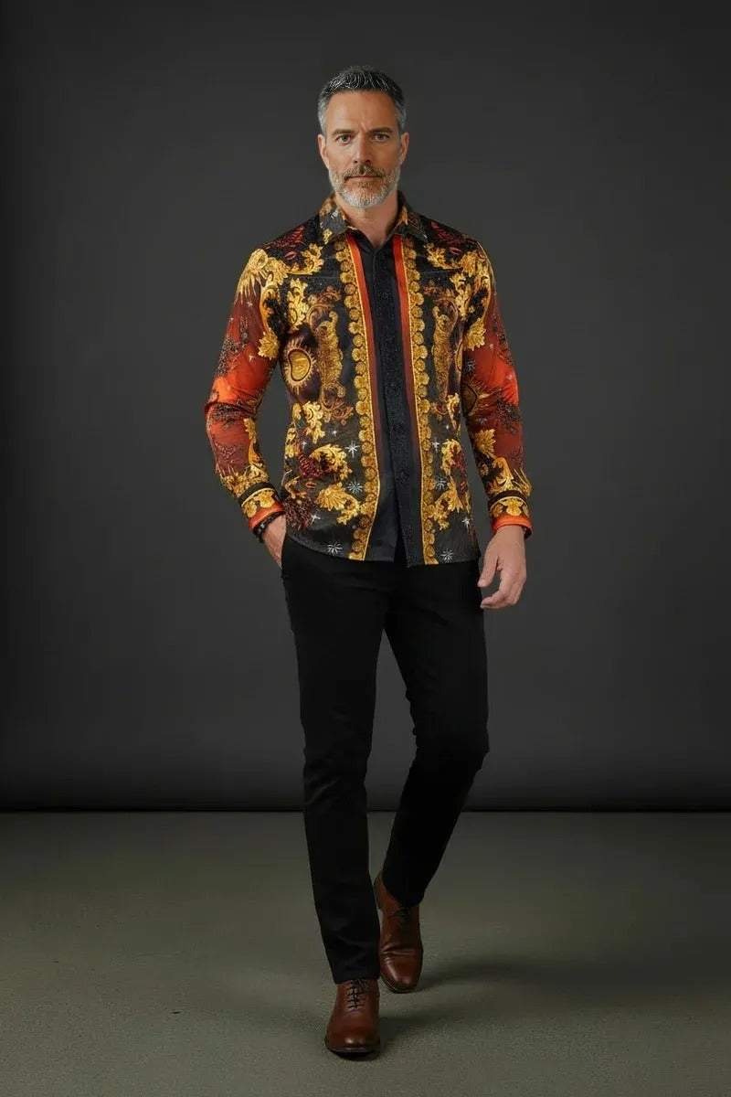 Approach Rhinestone button-up shirts